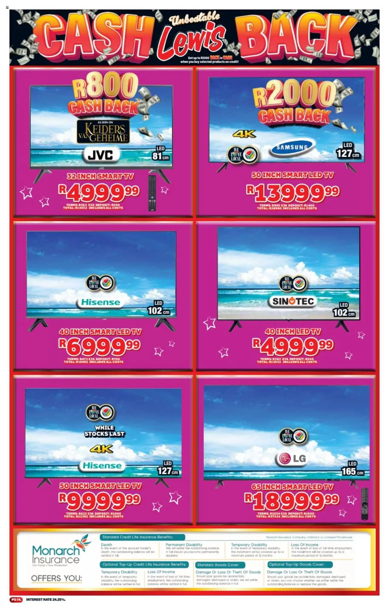 Lewis Stores Specials │ valid from 07.07.2025 | Page: 14 | Products: Cover, TV