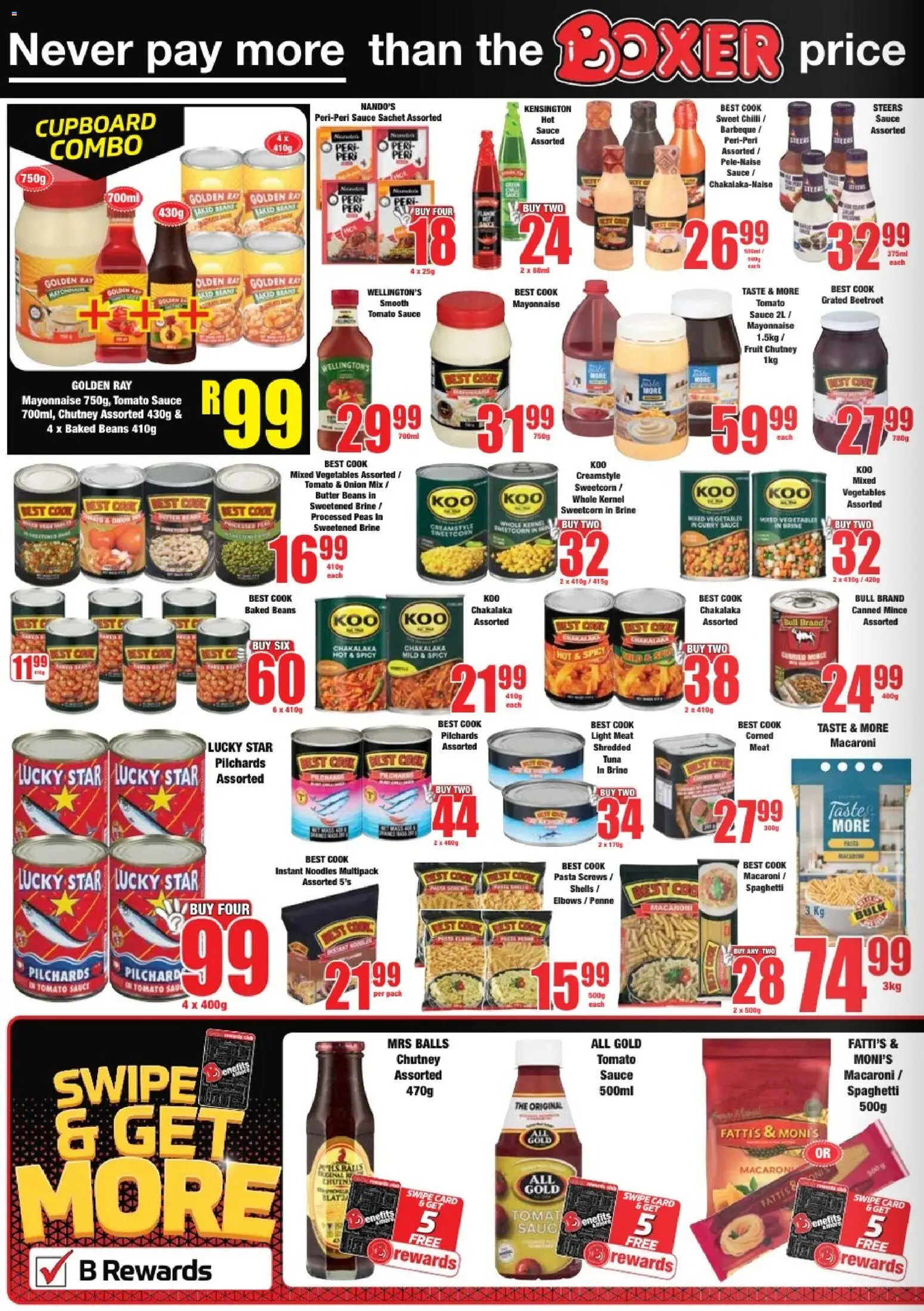 New Boxer catalogue – valid from 23.02.2026 | Page: 8 | Products: Tuna, Butter, Vegetables, Sauce