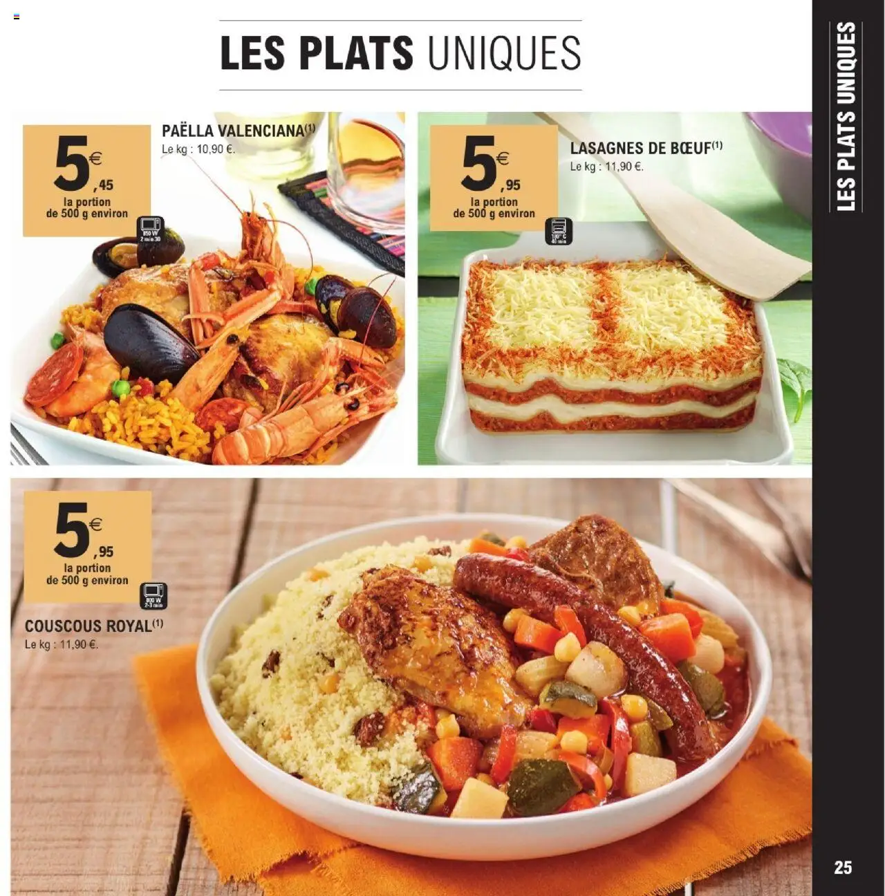  | Page: 25 | Produits: Lasagnes, Couscous