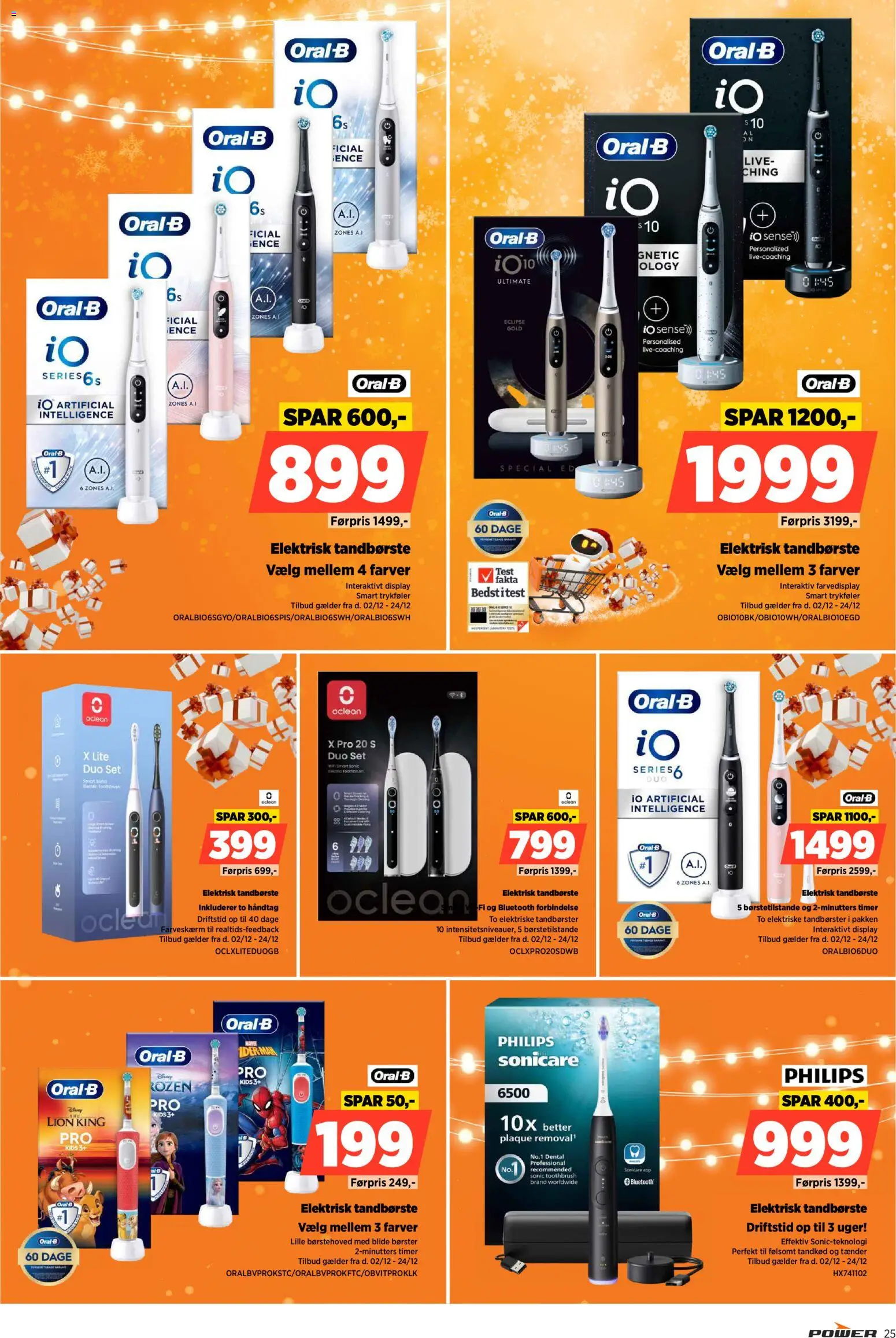 Power tilbudsavis – gyldig fra 02.12.2025 | Side: 25 | Produkter: Tandbørste, Elektrisk Tandbørste, Elektriske tandbørster