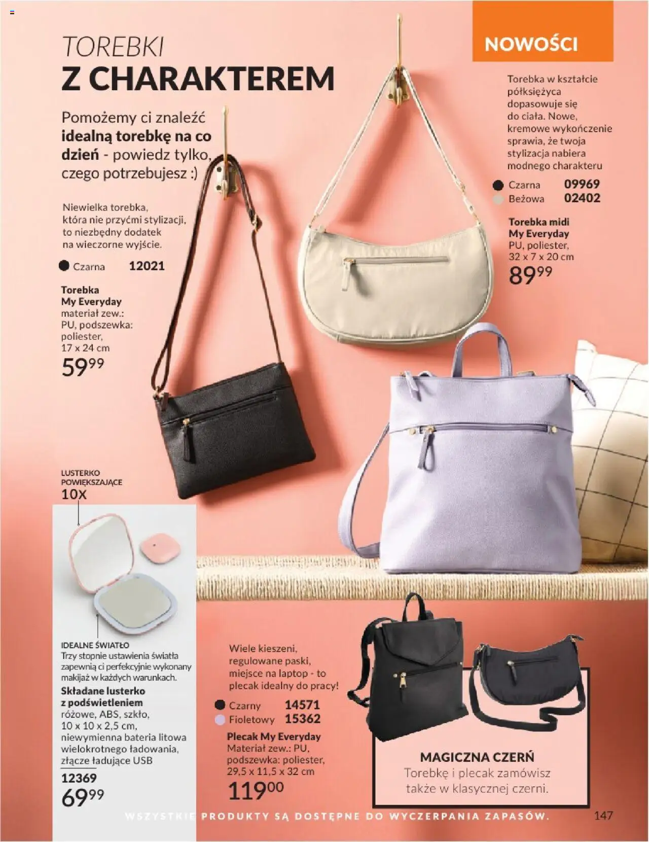 Avon Katalog 07 2025 od 01.07.2025 | Strona: 147 | Produkty: Laptop, Torebka, USB, Bateria