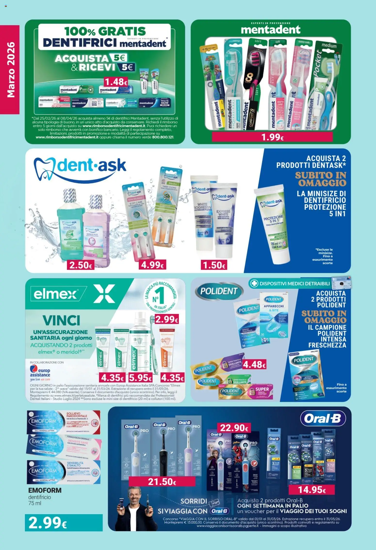 Volantino Tigotà del 01.03.2026 | Pagina: 10 | Prodotti: Dentifricio, Data