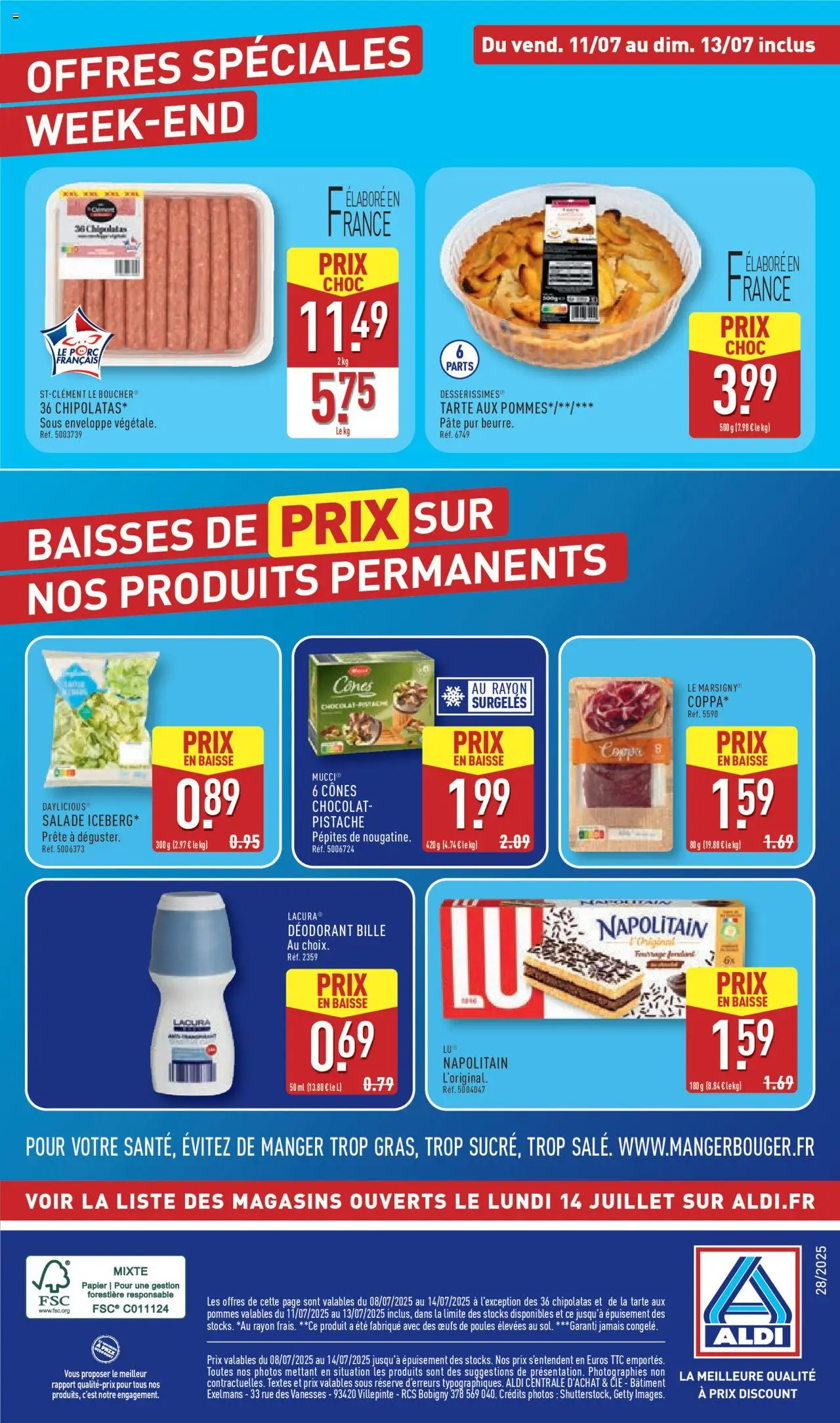 | Page: 42 | Produits: Déodorant, Cônes, Porc, Pommes