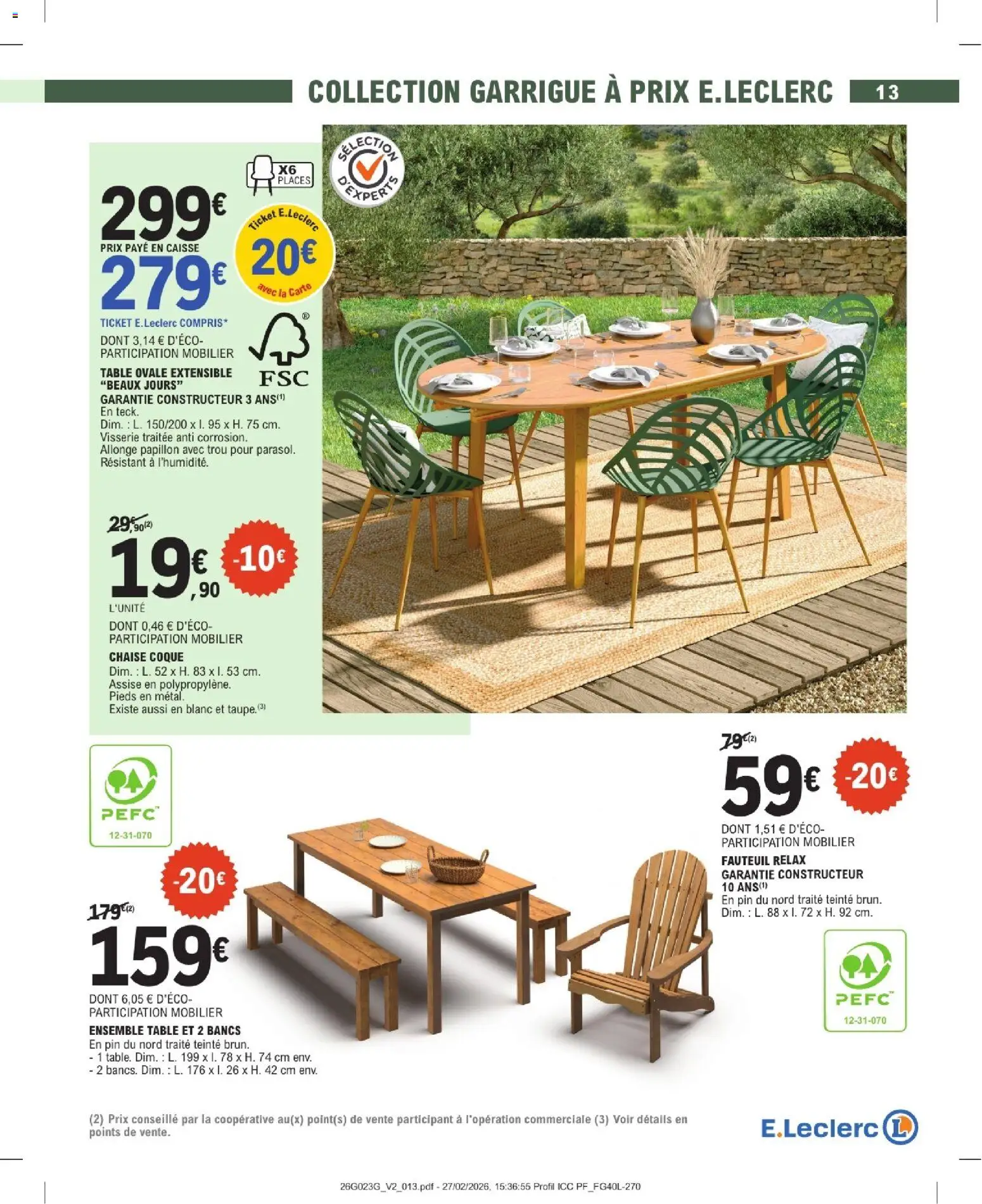 {H1} | Page: 13 | Produits: Fauteuil, Table, Chaise