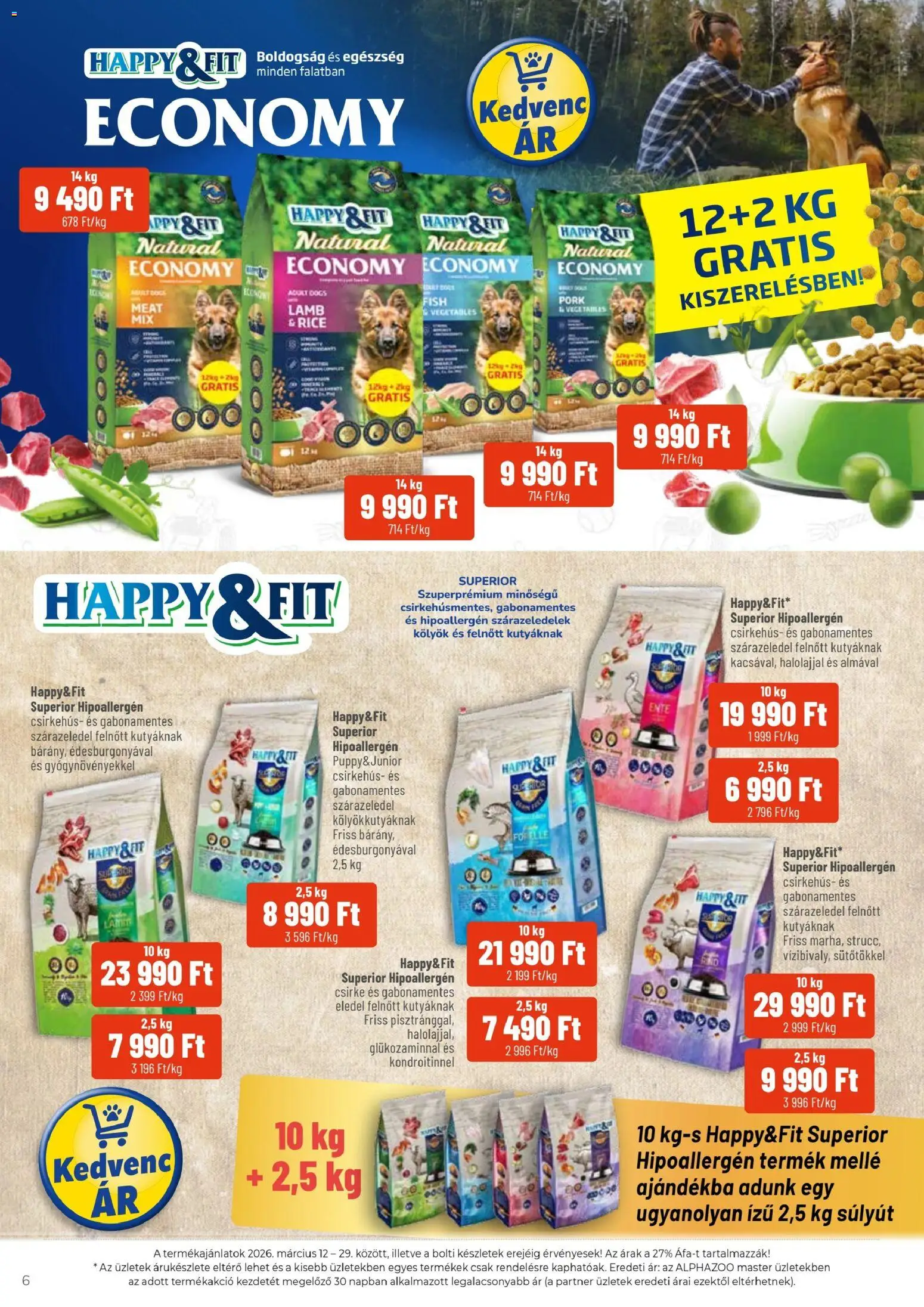 AlphaZoo akciós ujság - amely érvényes a következő dátumtól: 12.03.2026 | Oldal: 6 | Termékek: Csirkehús