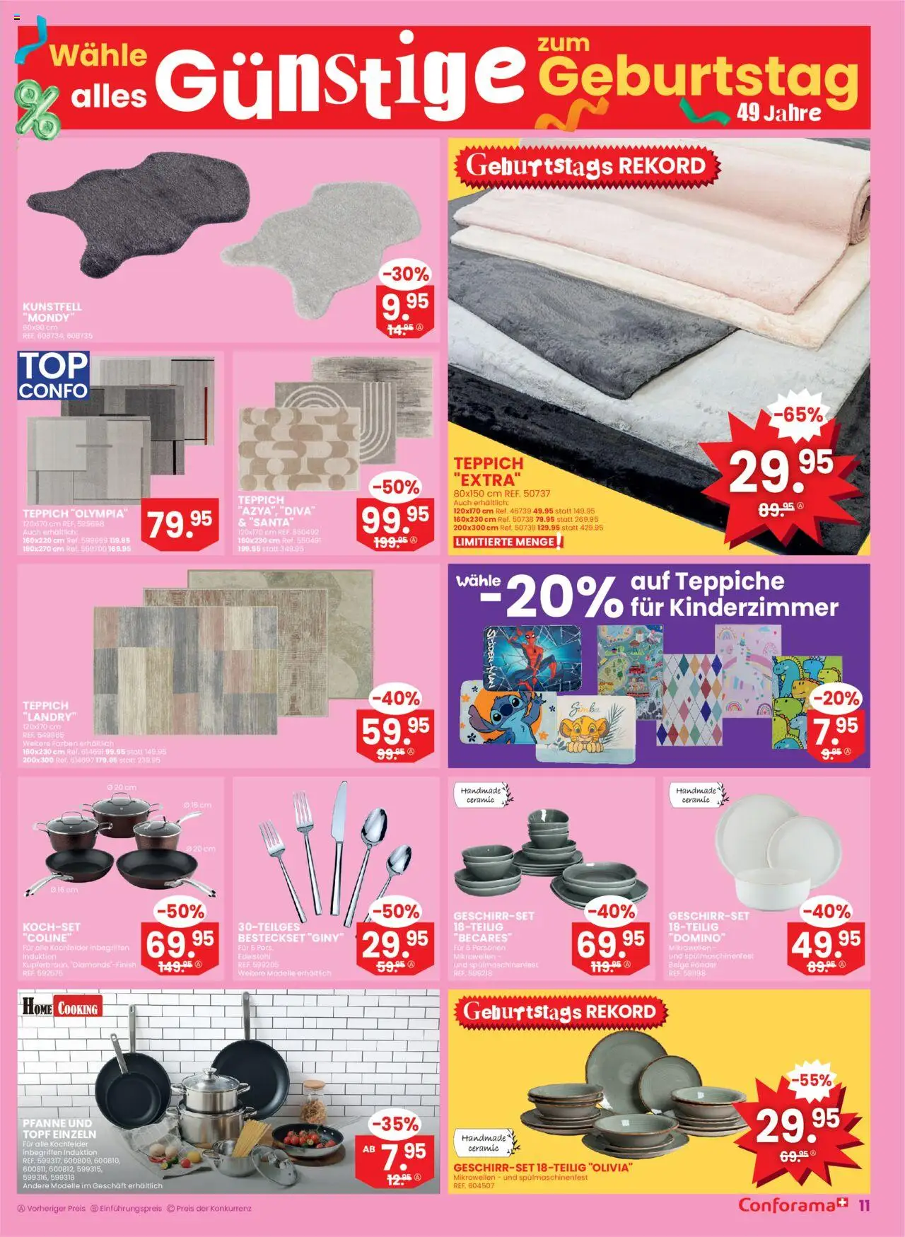 Conforama Aktionen Sofortrabatt – gültig ab 03.09.2025 | Seite: 11 | Produkte: Teppich