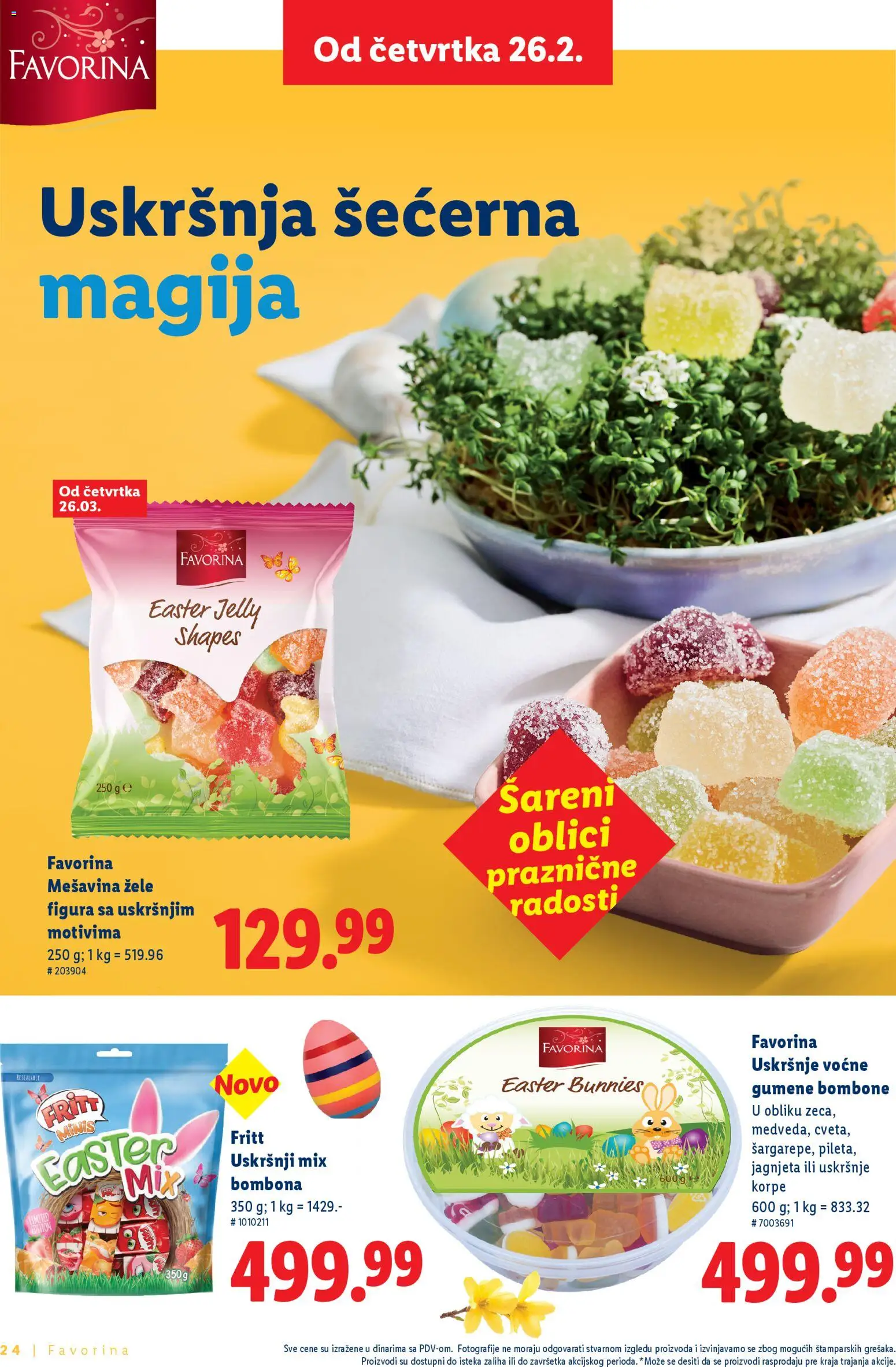 Lidl katalog - važi od 26.02.2026 | Strana: 24 | Proizvode: Bombone, Gumene bombone