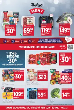 Forhåndsvisning av Meny Helgø kundeavis gyldig fra 10.11.2025