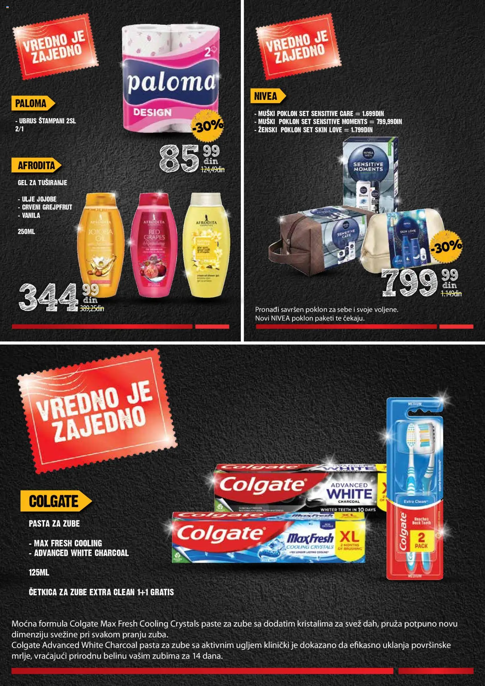 Idea katalog - važi od 13.11.2025 | Strana: 39 | Proizvode: Nivea, Ulje, Gel za tuširanje, Pasta za zube