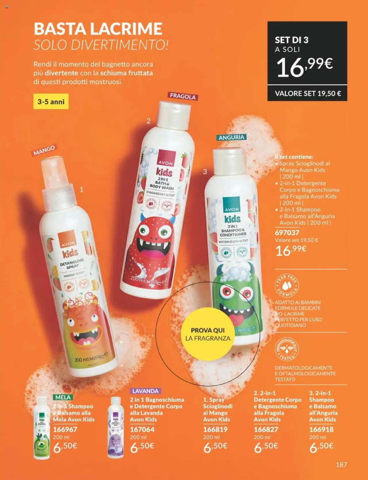 Volantino Avon del 01.09.2025 | Pagina: 187 | Prodotti: Bagnoschiuma, Mango, Body, Lavanda