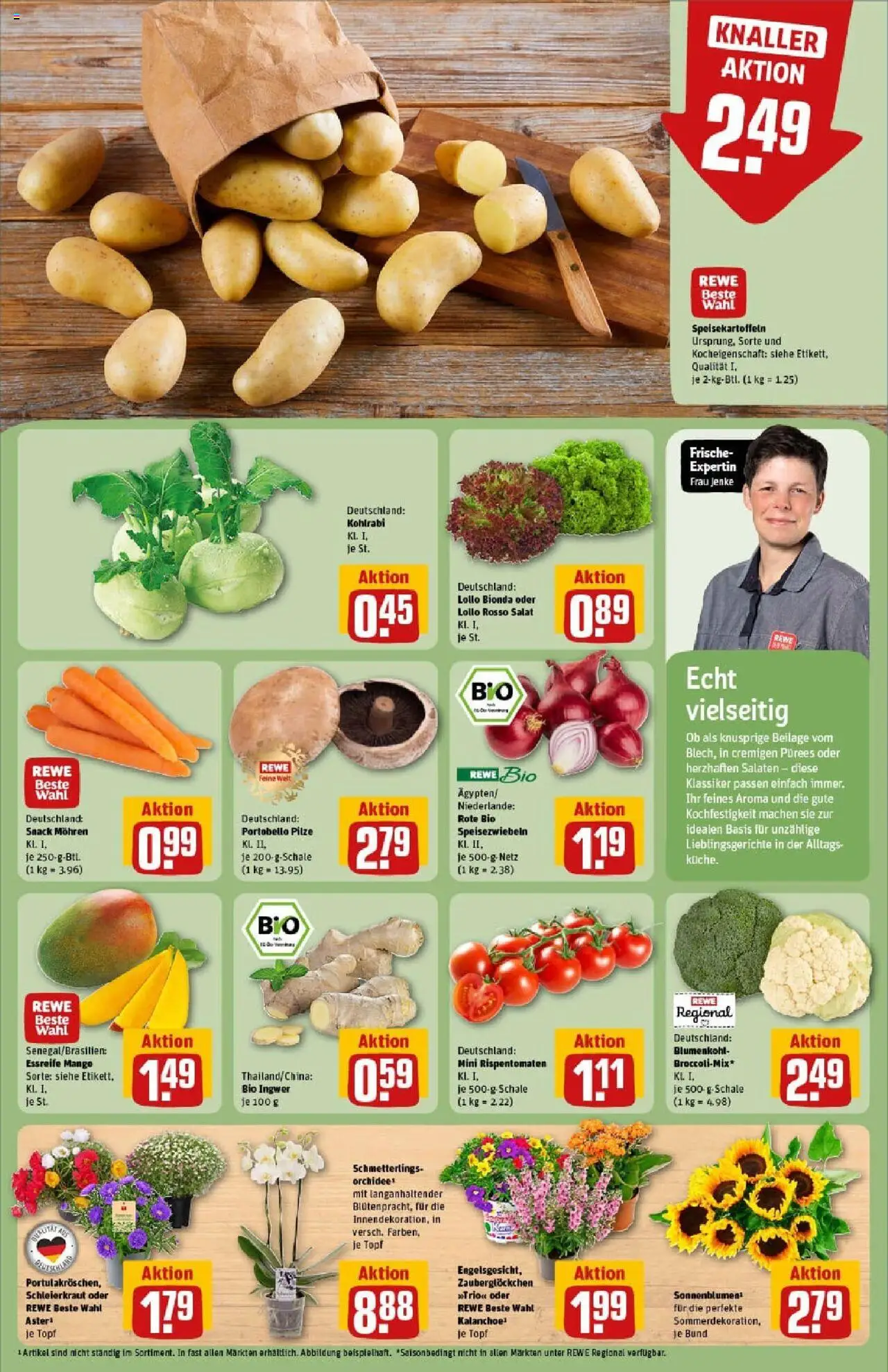 Rewe prospekt Chemnitz	 - gültig ab dem 06.07.2025 | Seite: 7 | Produkte: Mohren, Mango, Blumenkohl, Salat