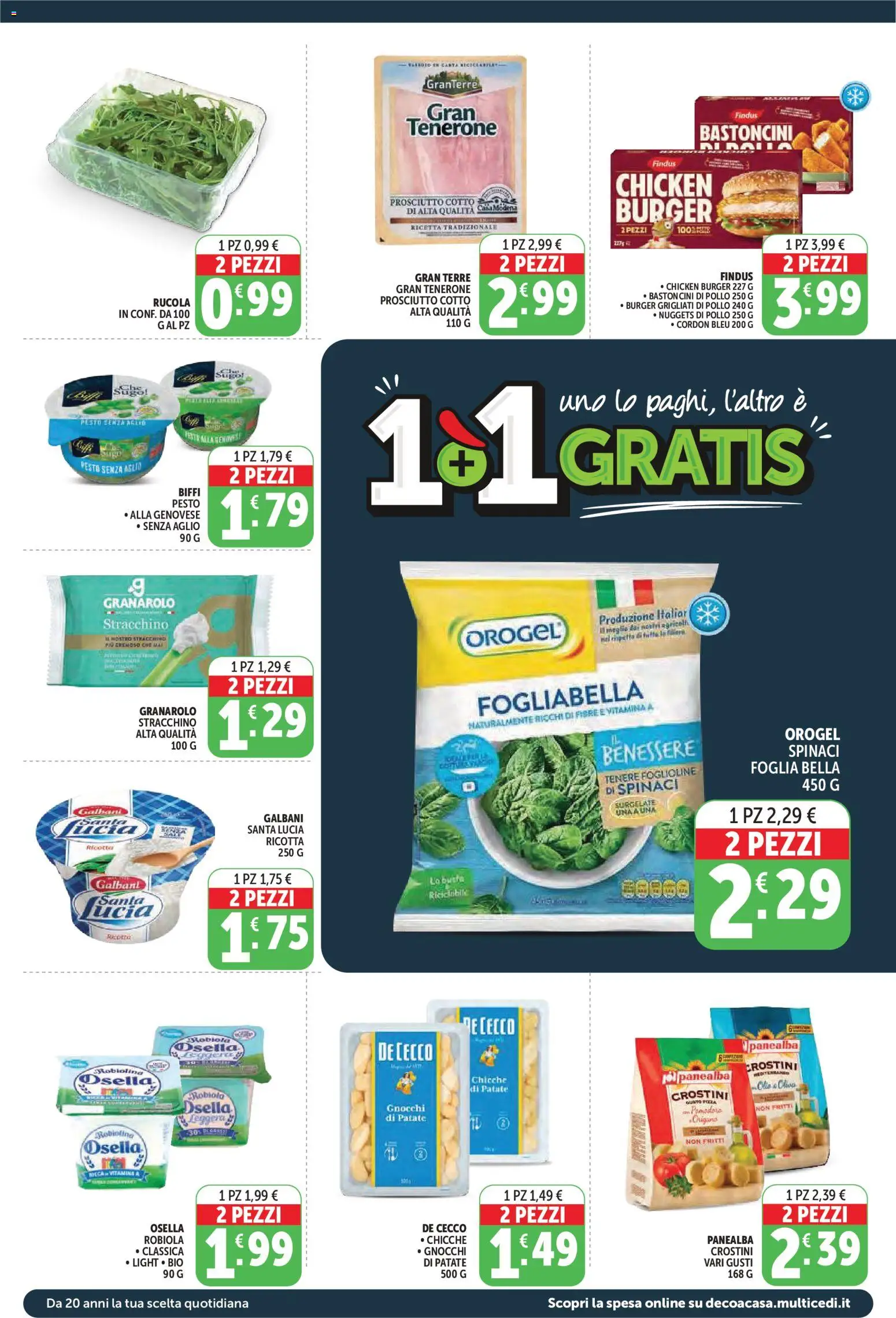 Volantino Decò del 09.04.2026 | Pagina: 2 | Prodotti: Prosciutto Cotto, Patate, Prosciutto, Sugo