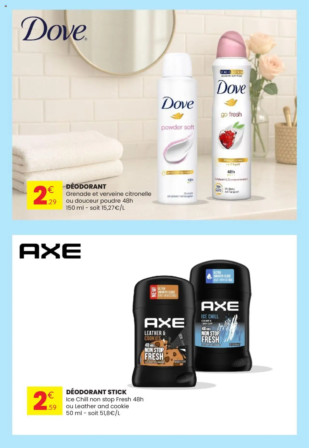  | Page: 3 | Produits: Poudre, Cookies, Déodorant