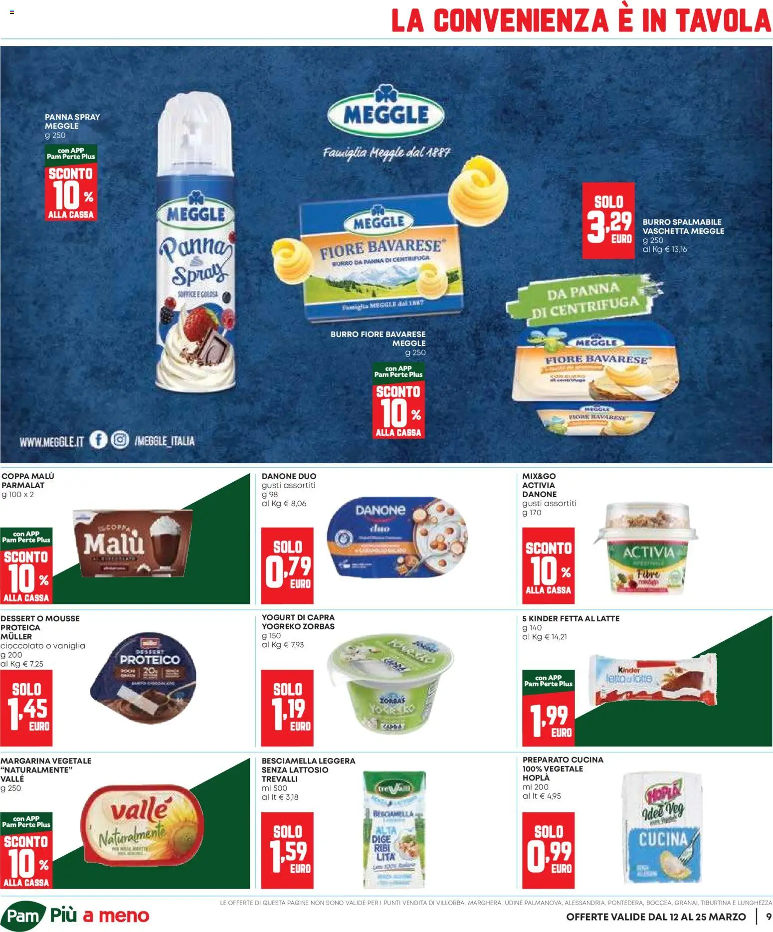 Volantino Panorama del 12.03.2026 | Pagina: 9 | Prodotti: Cioccolato, Centrifuga, Panna, Margarina