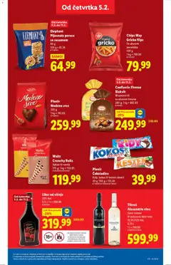 Pionir Čokoladica, Kidy, kokos ili kesten desert, 30 g - pregled Lidl kataloga - važi od 05.02.2026 | Strana: 23 | Proizvode: Liker, Belo vino, Pica, Vino