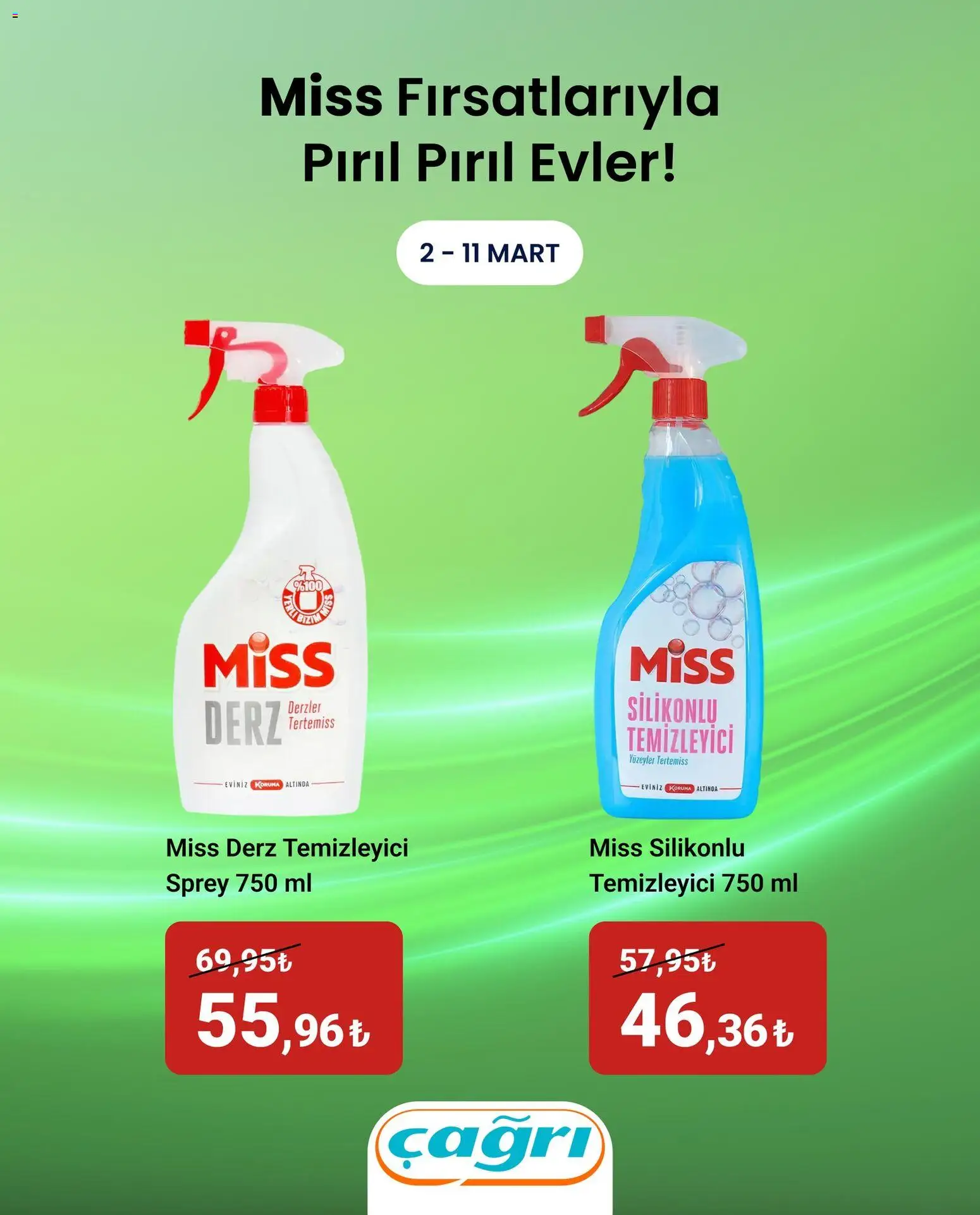 Çağrı Market - Miss Fırsatlarıyla Pırıl Pırıl Evler - 02.03.2026 tarihinden itibaren geçerlidir | Sayfa: 3