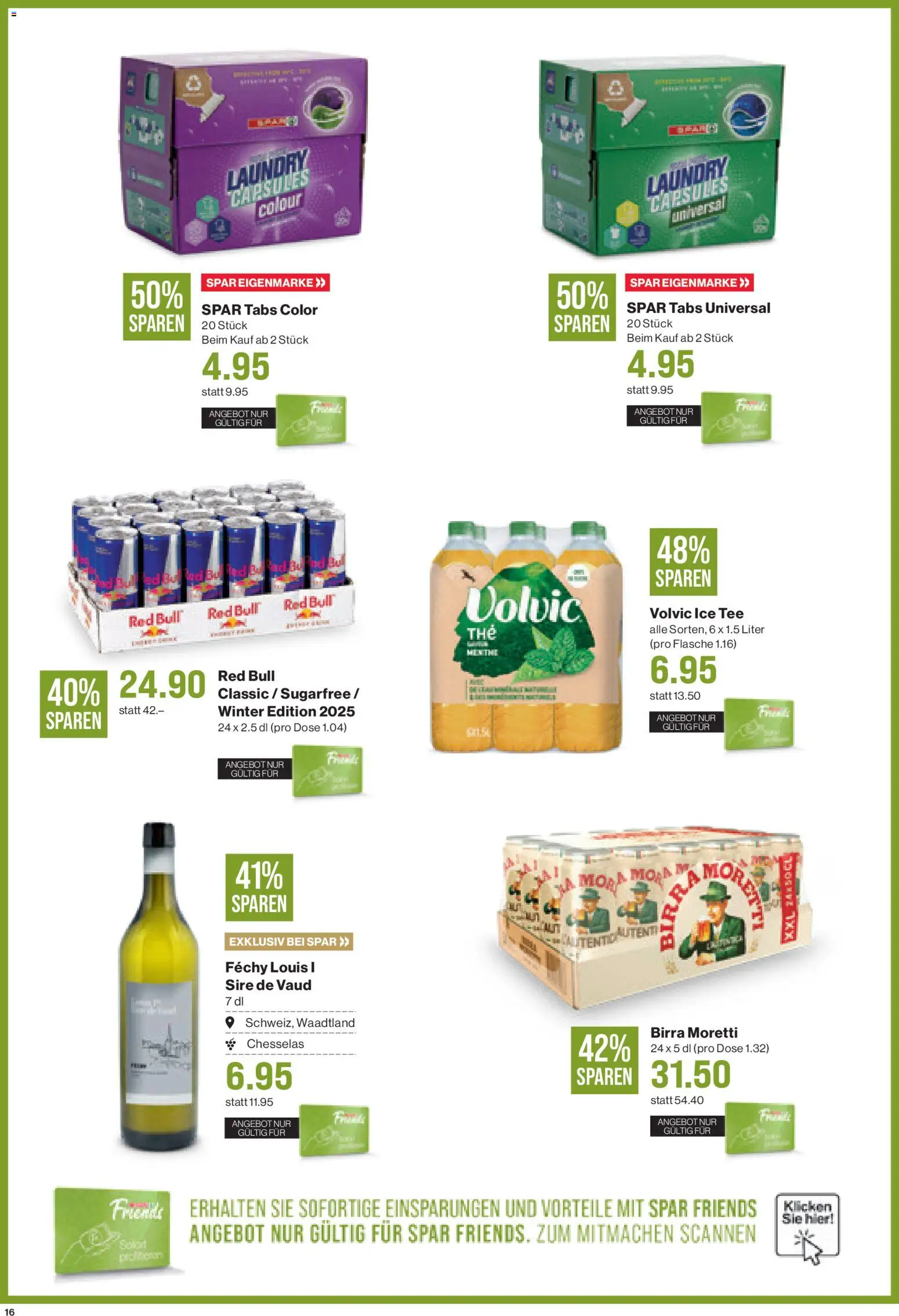 SPAR Aktionen – gültig ab 13.11.2025 | Seite: 16 | Produkte: Red bull, Tee