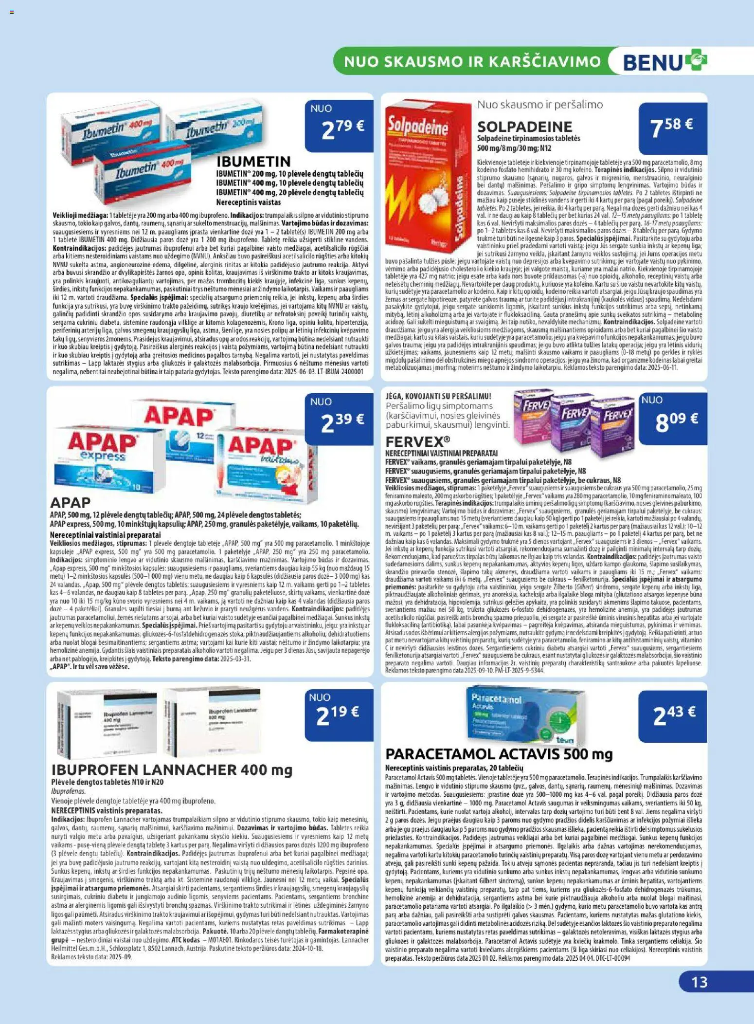 BENU akcijos nuo 01.01.2026 | Puslapis: 13