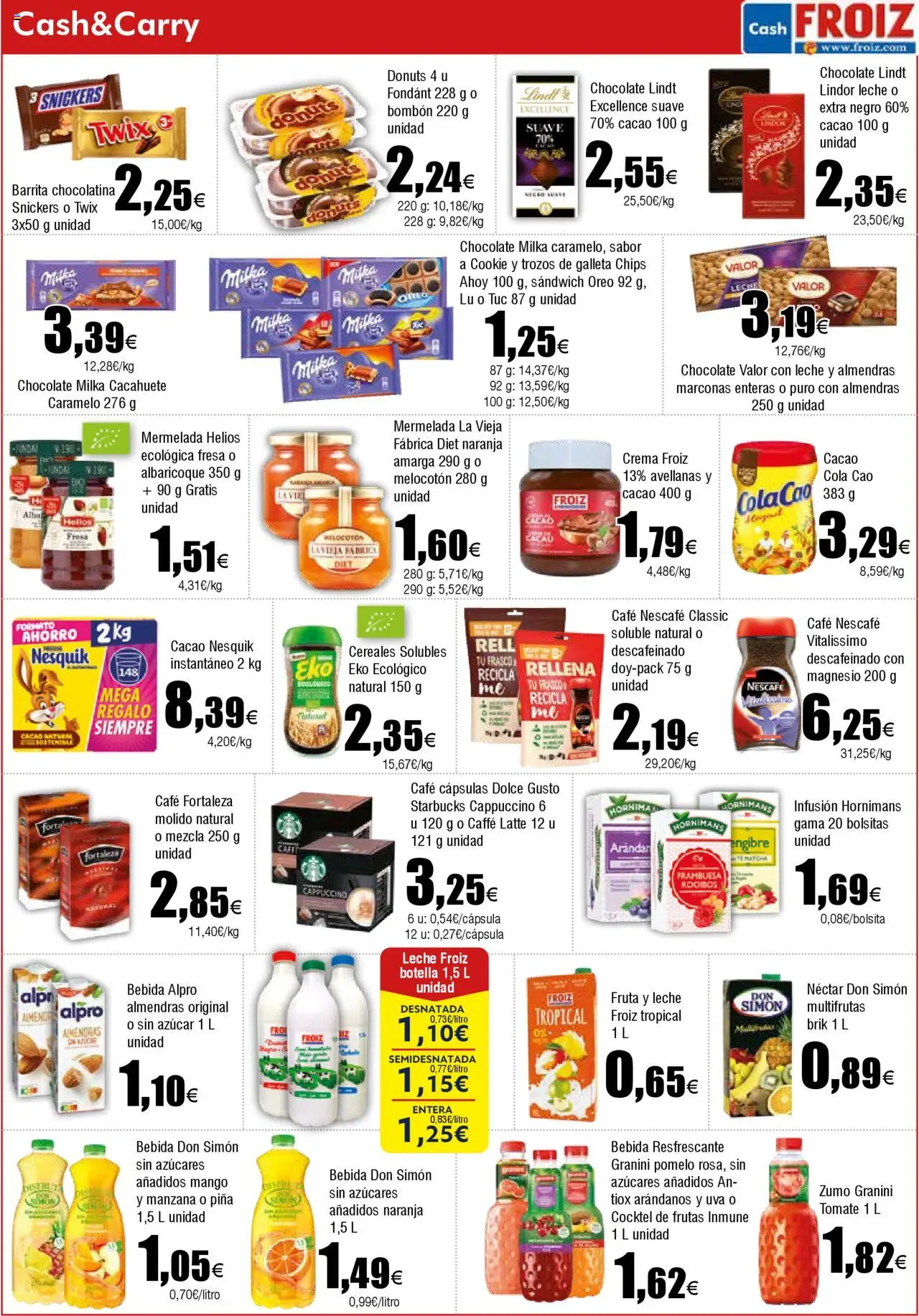 Froiz - Folleto Cash │ válido desde el 12.08.2025 | Página: 5 | Productos: Ροζ πιπέρι, Donuts, Néctar, Φρυγανιές σικάλεως