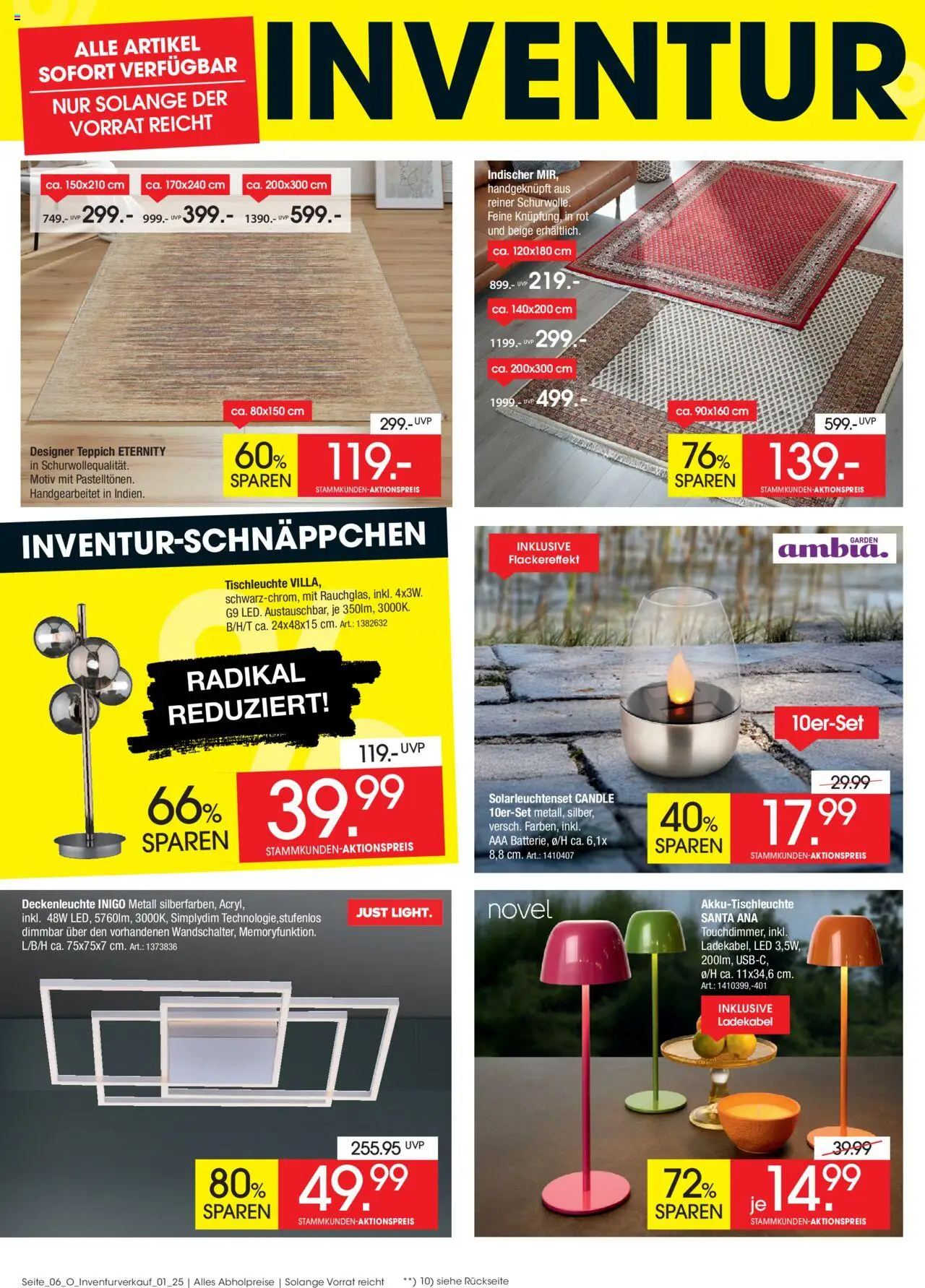 Zurbrüggen Inventurverkauf - gültig ab dem 04.08.2025 | Seite: 8 | Produkte: Teppich, Ladekabel