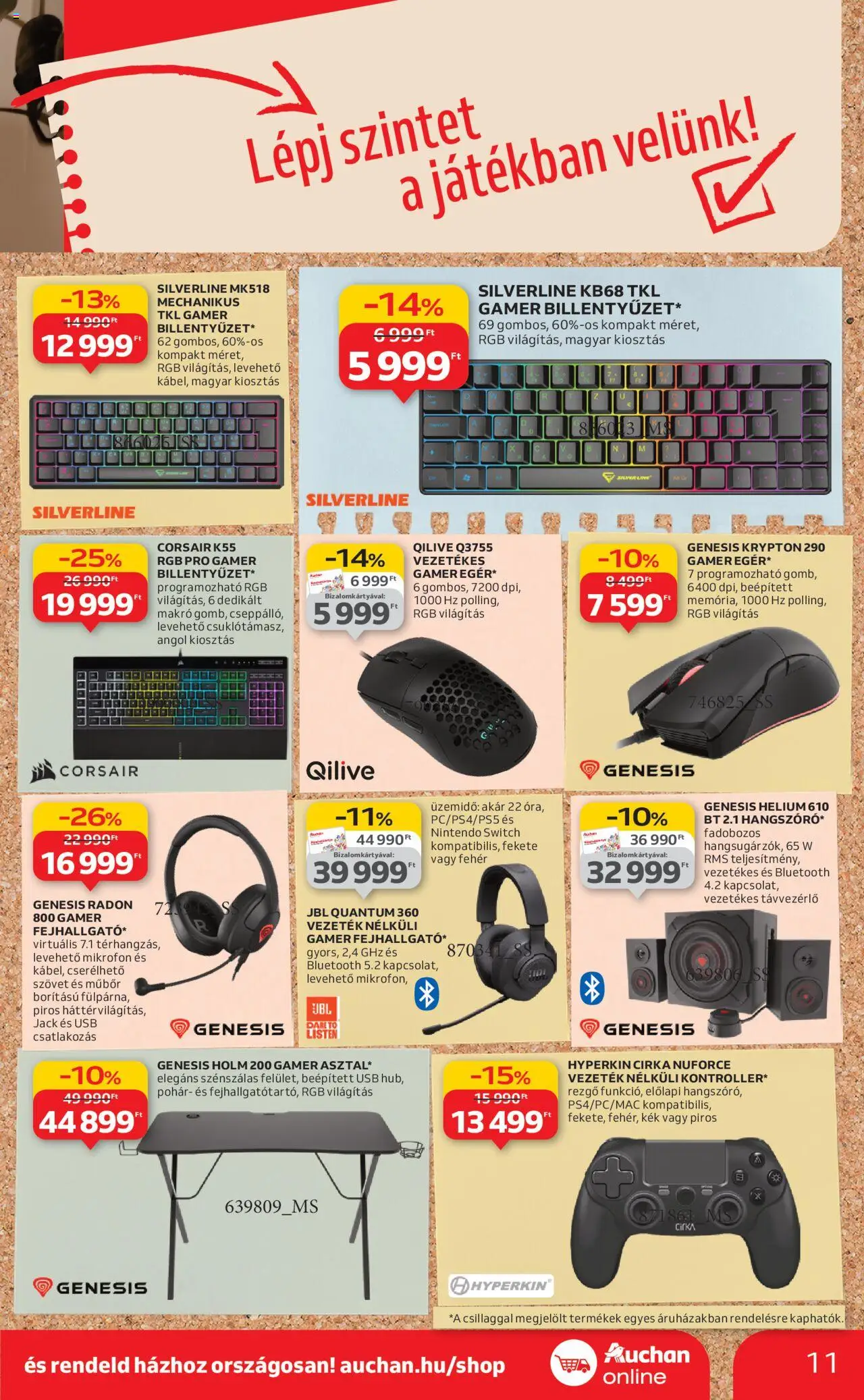 Auchan akciós ujság - amely érvényes a következő dátumtól: 21.08.2025 | Oldal: 11 | Termékek: Mikrofon, USB, Pohár