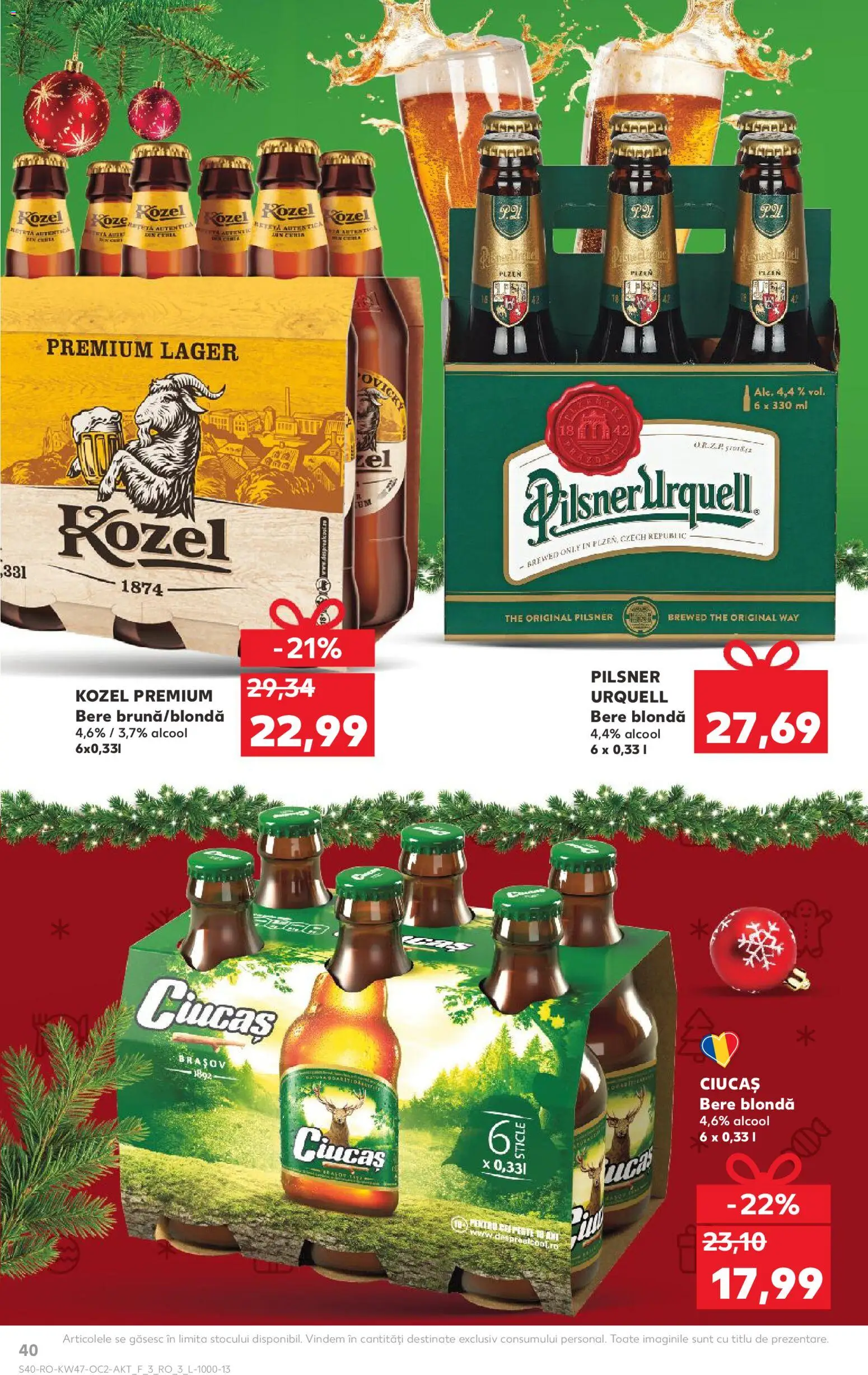 Noul catalog Kaufland – valabil de la 19.11.2025 | Pagină: 40 | Produse: Bere