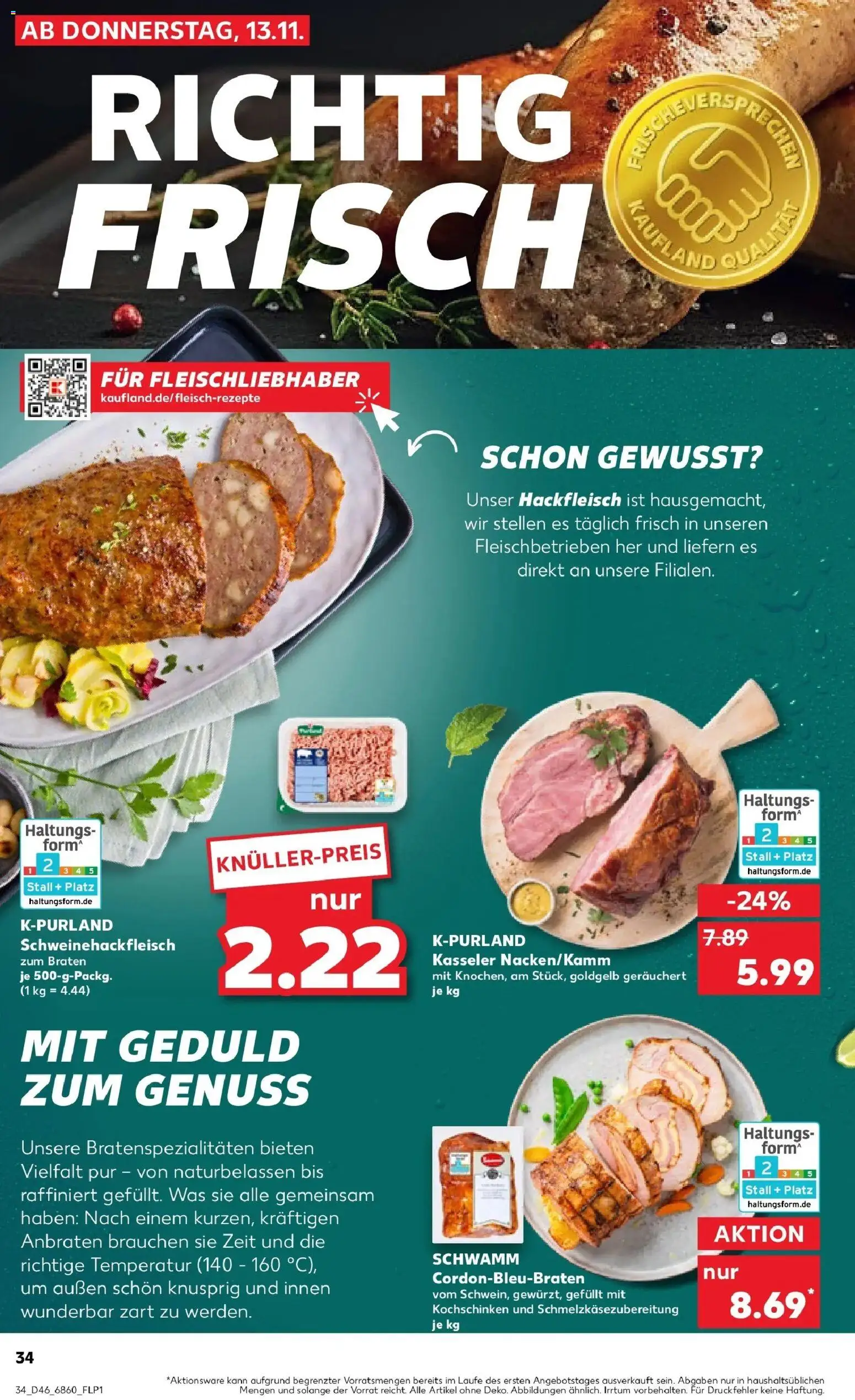 Kaufland prospekt Bad Kreuznach	 – gültig ab 17.11.2025 | Seite: 34 | Produkte: Hackfleisch