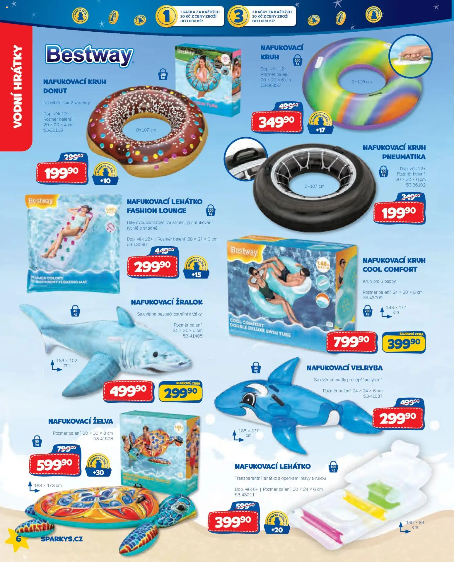 Sparkys katalog Léto 2026 od 01.05.2026 | Strana: 6 | Produkty: Donut, Deluxe, Lehátko