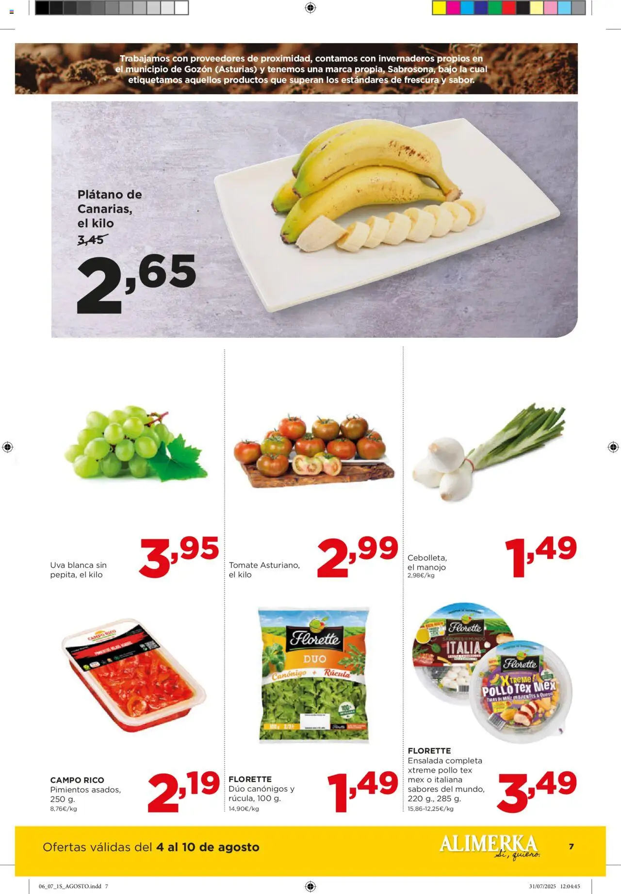 Alimerka folleto Castilla y León │ válido desde el 04.08.2025 | Página: 7 | Productos: Ensalada