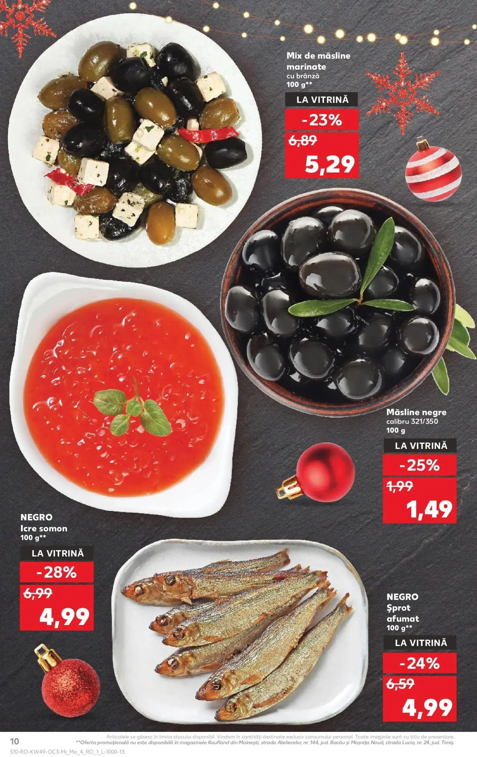 Noul catalog Kaufland – valabil de la 03.12.2025 | Pagină: 10 | Produse: Hijyenik ped, Vitrină, Măsline, Brânză