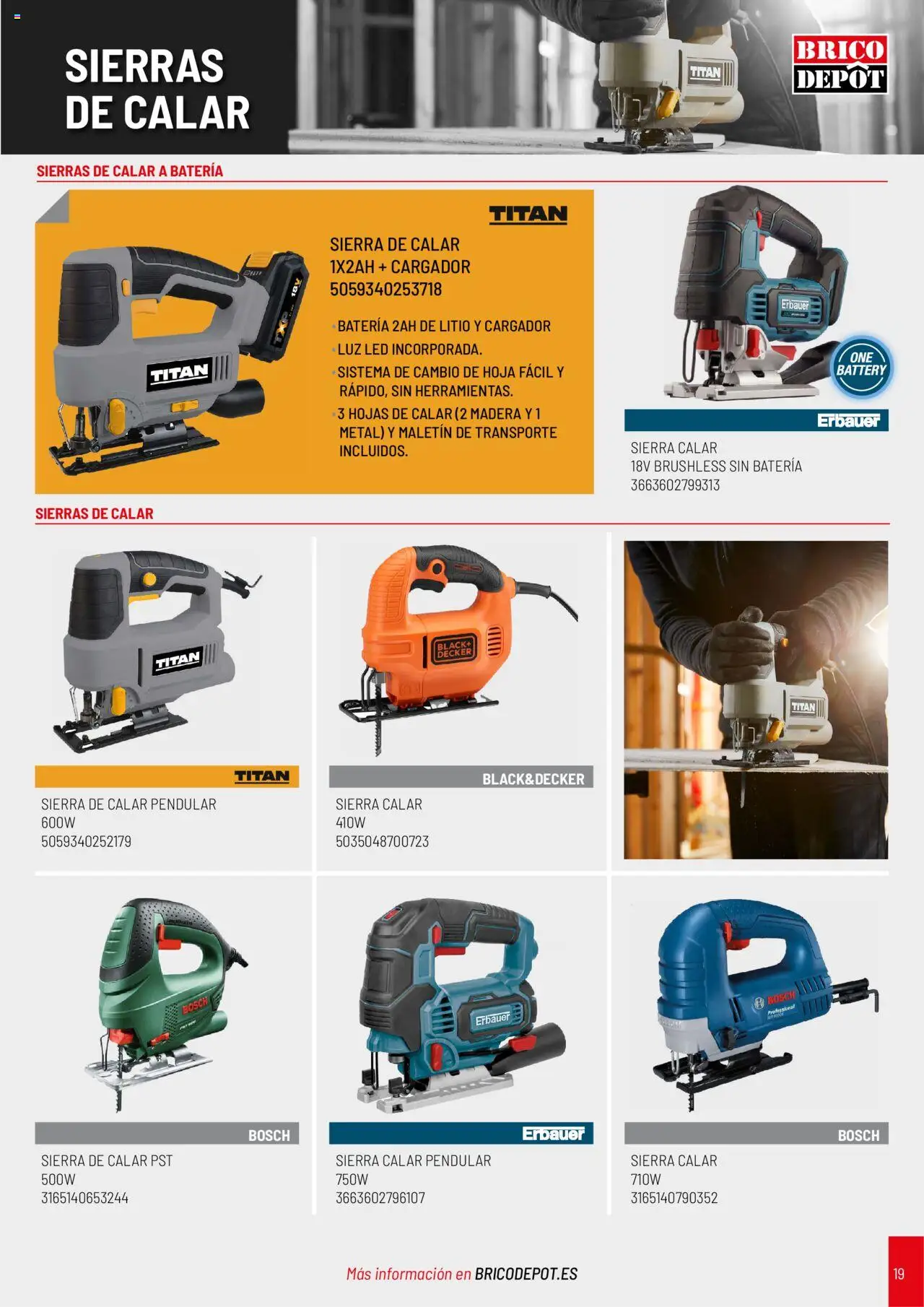Brico Depôt folleto │ válido desde el 01.04.2025 | Página: 19 | Productos: Batería