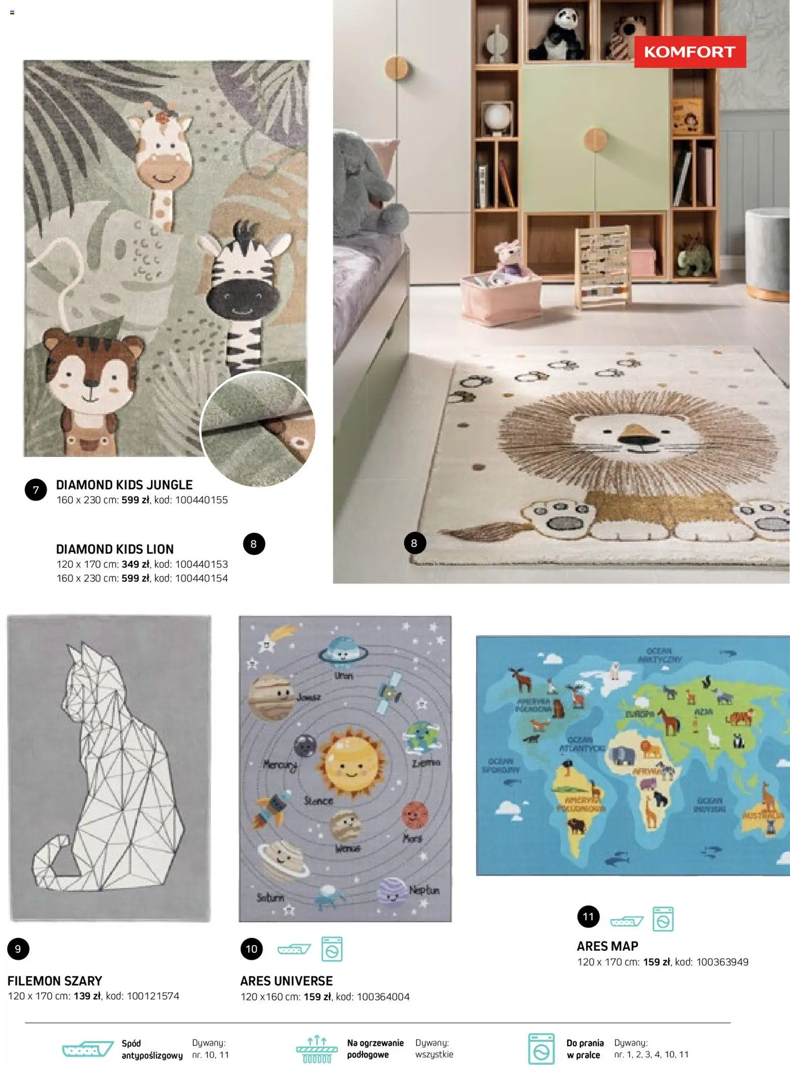 Komfort gazetka - Katalog dywanów od 17.03.2026 | Strona: 79 | Produkty: Dywany