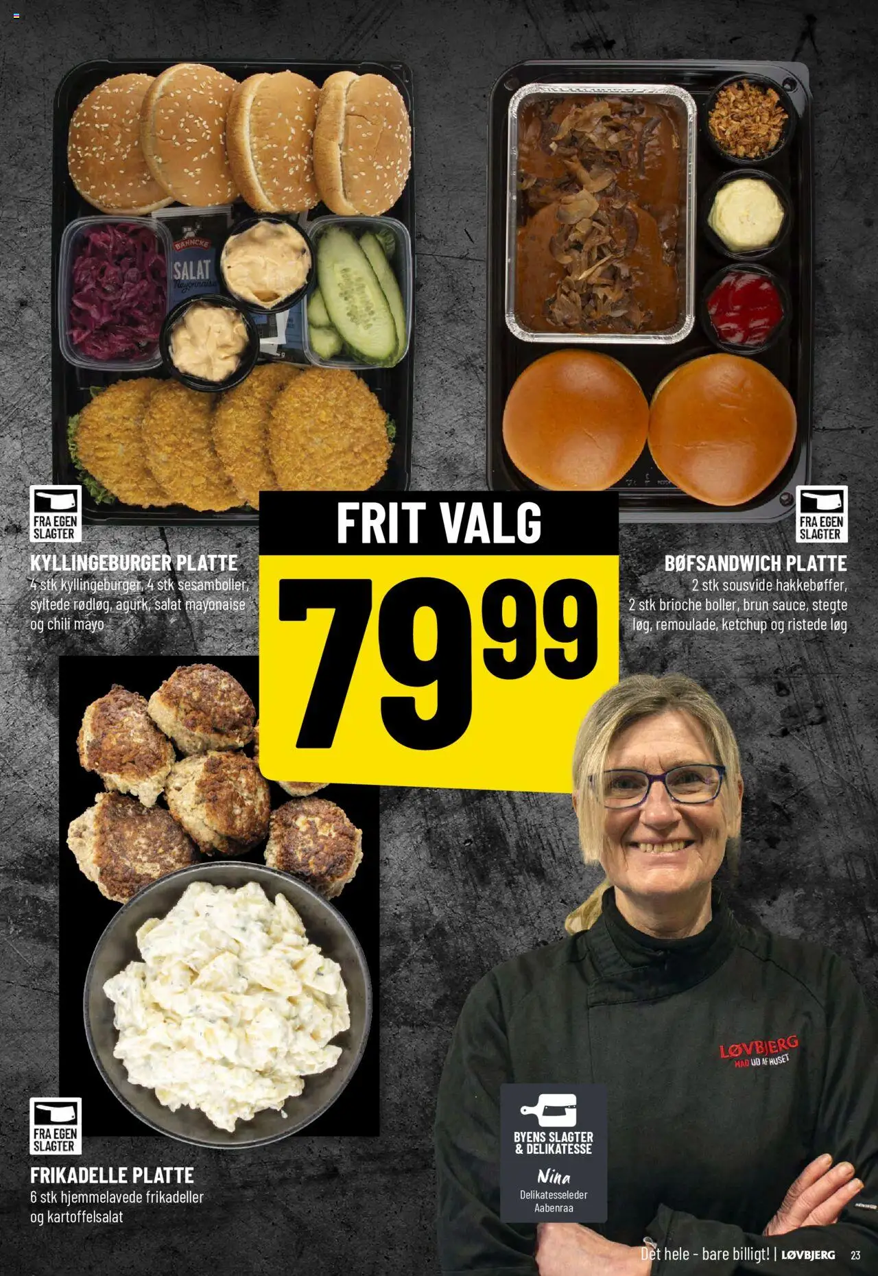 Løvbjerg tilbudsavis – gyldig fra 10.10.2025 | Side: 23 | Produkter: Kartoffelsalat, Ketchup, Ristede Løg, Salat