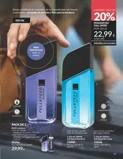 Vista previa Eau de Toilette Full Speed Quantum, notas de ozono, geranio, aceite de madera de cedro, 100 ml válido desde el 01.04.2026 | Página: 97 | Productos: Perfume, Κρεμάστρα, Aceite, Ducha