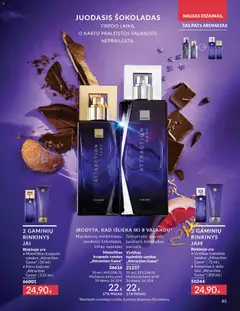 AVON leidinys galioja nuo 01.03.2026 | Puslapis: 85 | Prekių: Kvapusis vanduo, Tualetinis vanduo, Šampūnas, Šokoladas