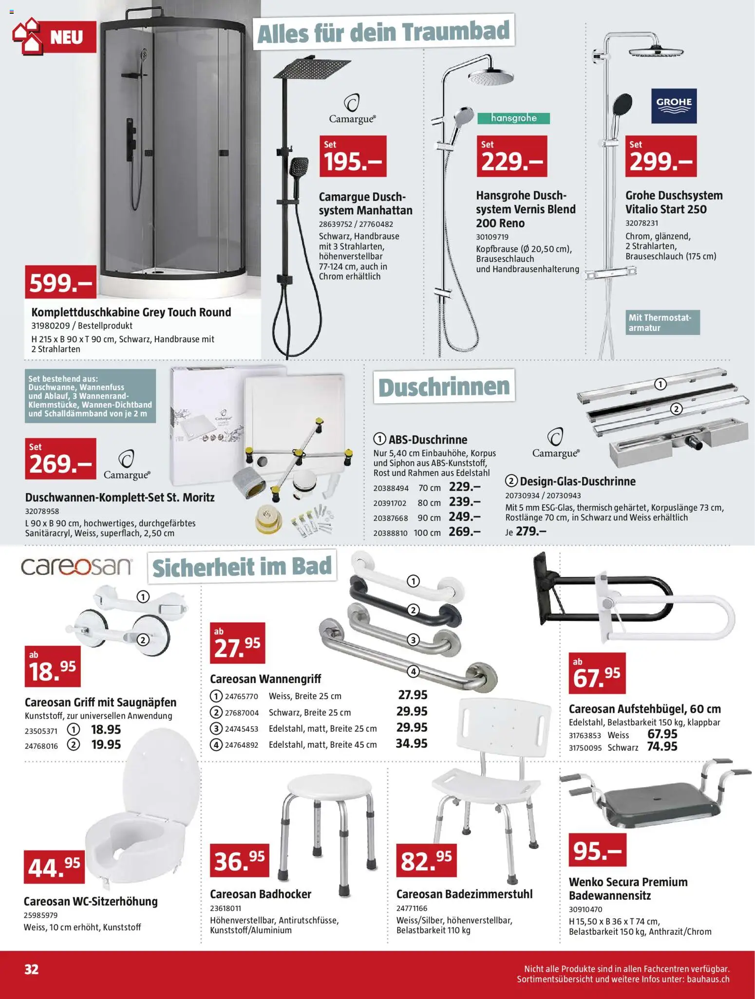 Bauhaus aktionen – gültig ab 23.03.2026 | Seite: 32 | Produkte: Armatur, Bad, Badhocker