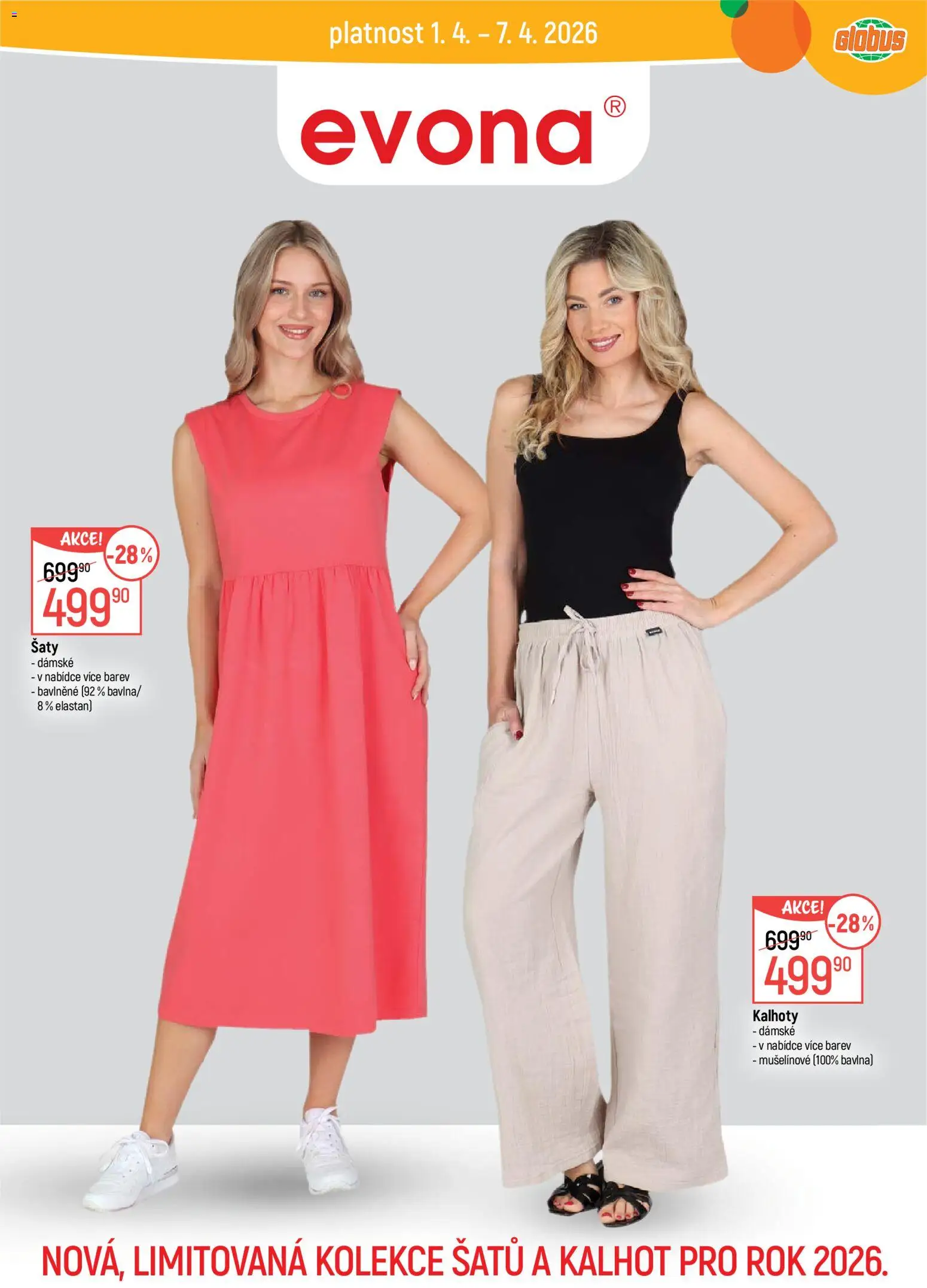 Globus leták - Trmice od 01.04.2026 | Strana: 36 | Produkty: Šaty, Globus, Kalhoty