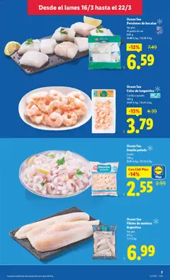 Vista previa Ocean Sea Filetes de merluza Argentina, Sin piel 970 g válido desde el 16.03.2026 | Página: 7