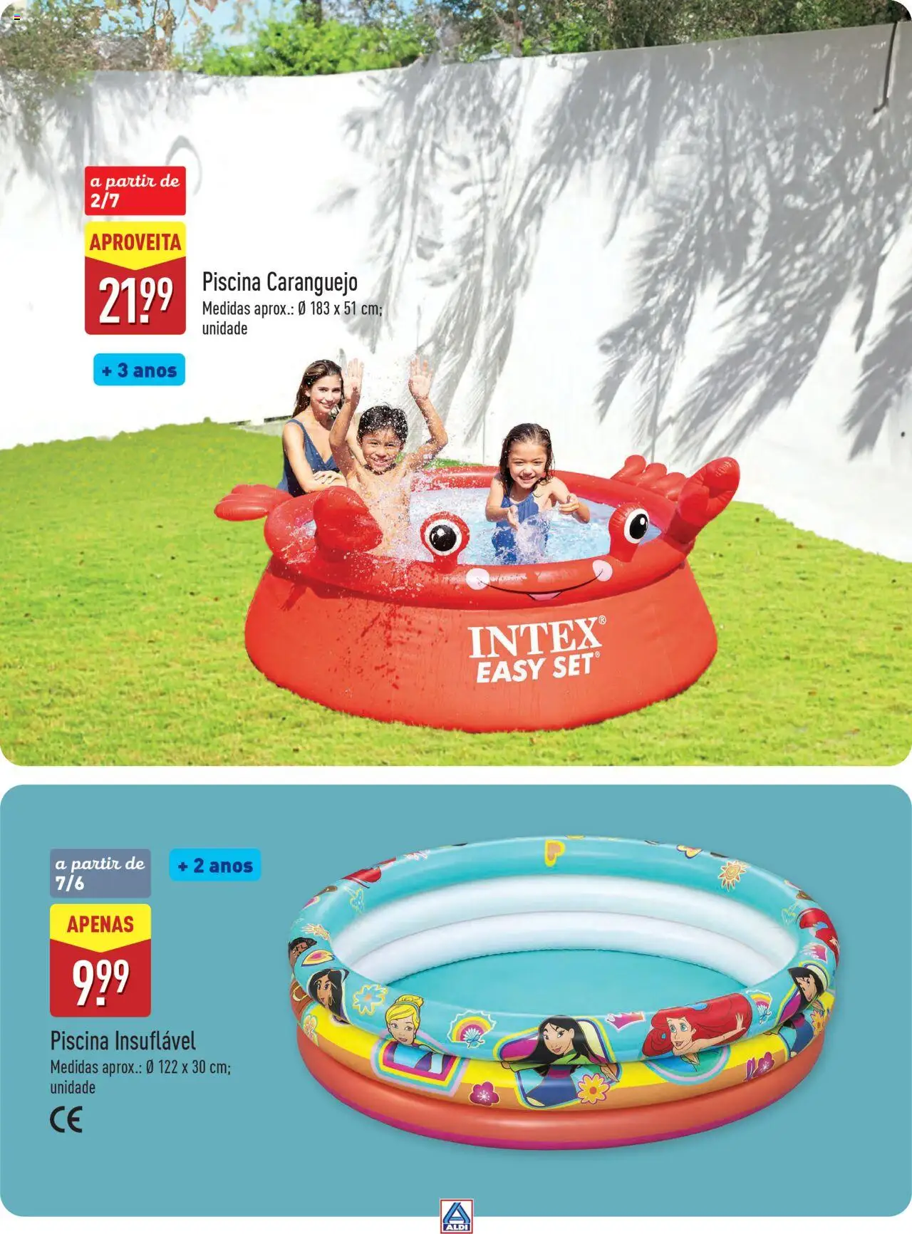 Aldi Especial Verão  │ válido de 09.06.2025 | Página: 55 | Produtos: Piscina, Caranguejo