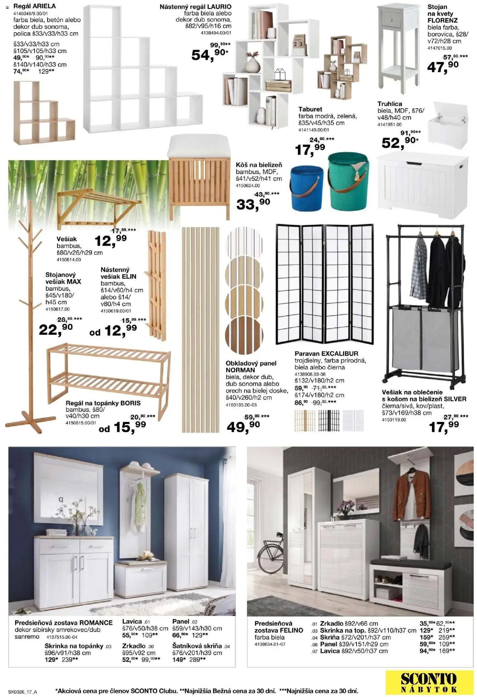 Nové Sconto nábytok akcie – leták je platný od 11.02.2026 | Strana: 17 | Produkty: Nábytok, Šatníková skriňa, Regál, Skriňa