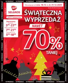 Pogląd oferty "Selgros cash&carry Gazetka - Świąteczna Wyprzedaż" - ważna od 18.12.2025