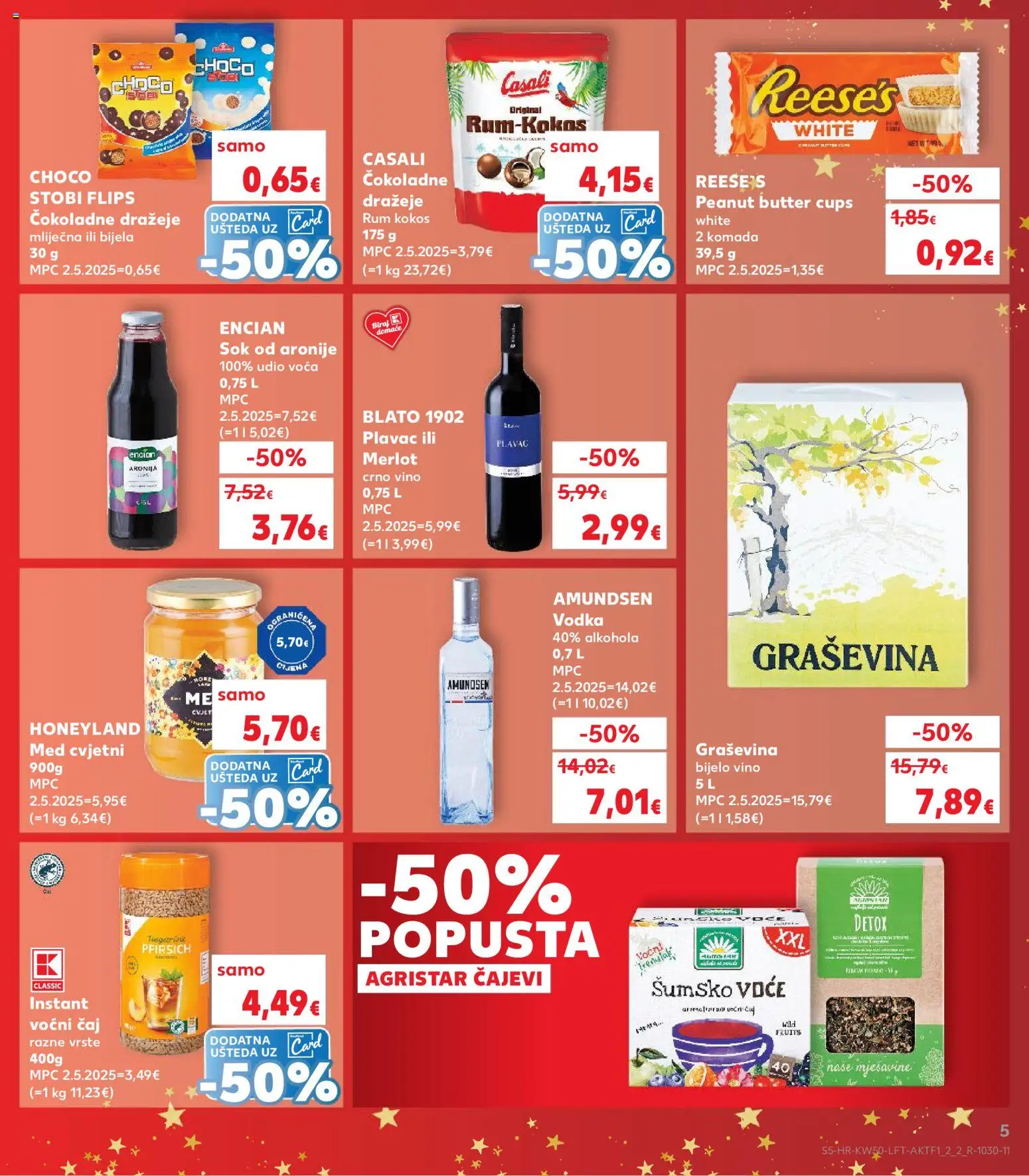 Kaufland katalog | vrijedi od 10.12.2025 | Stranica: 5 | Proizvodi: Med, Čaj, Voće, Rum
