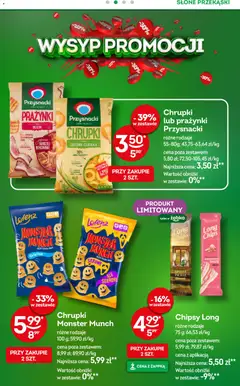 Pogląd oferty "Żabka gazetka" - ważna od 08.04.2026 | Strona: 21 | Produkty: Chipsy, Chrupki, Bekon
