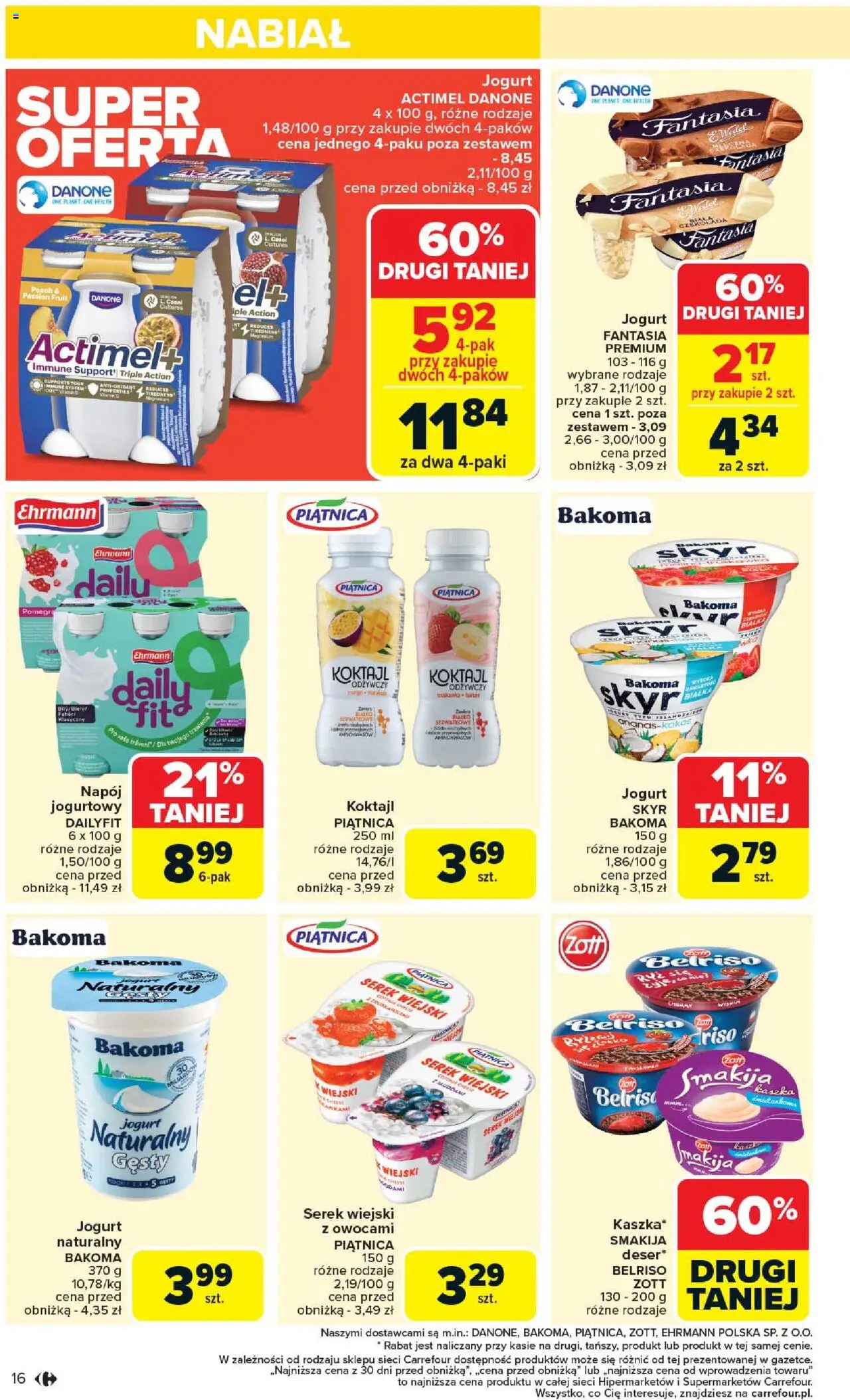 Carrefour Gazetka od 02.06.2025 | Strona: 18 | Produkty: Serek, Jogurt naturalny, Jogurt, Czekolada