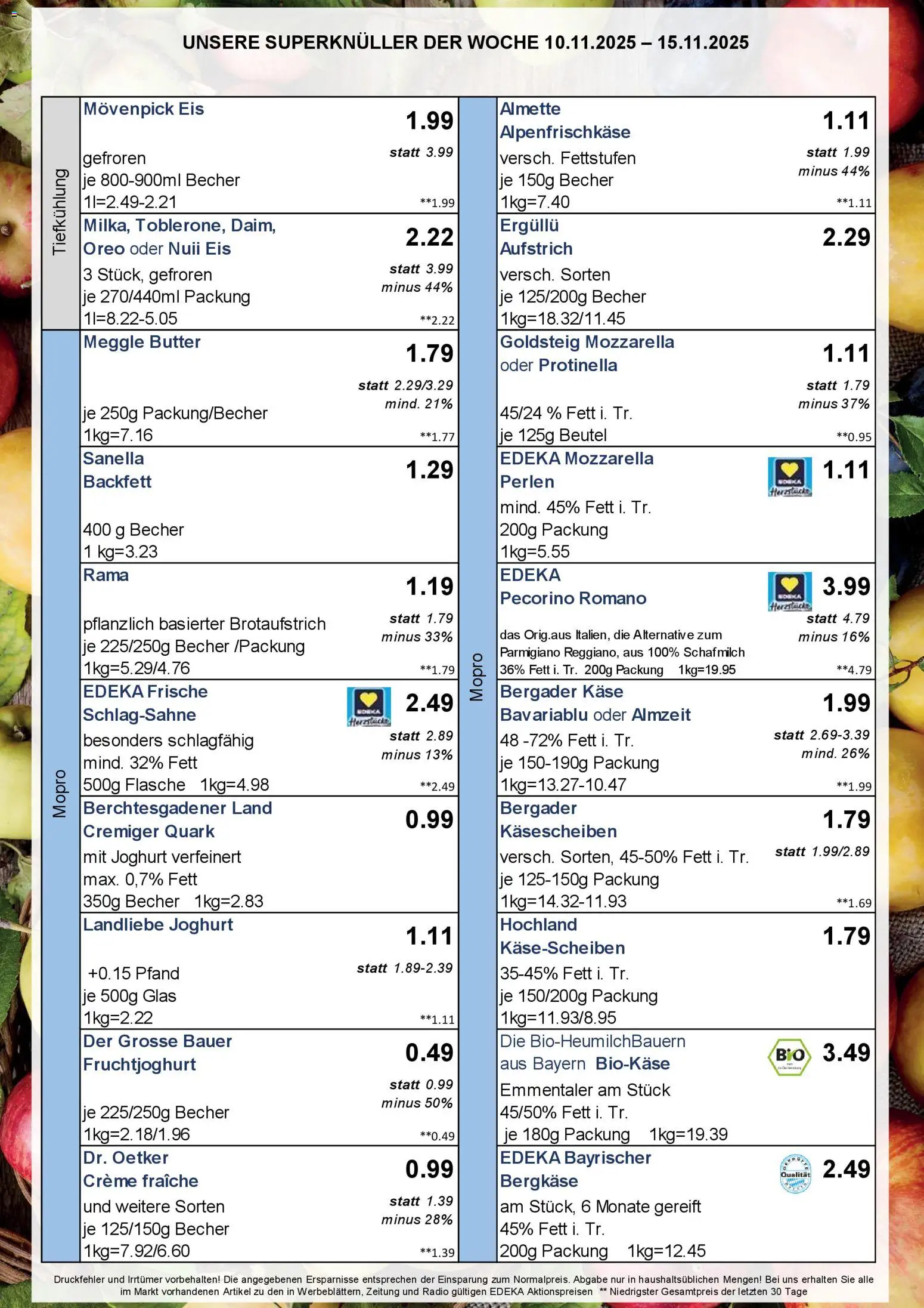 Simmel - Bayern – gültig ab 10.11.2025 | Seite: 6 | Produkte: Butter, Käse, Movenpick eis, Landliebe joghurt