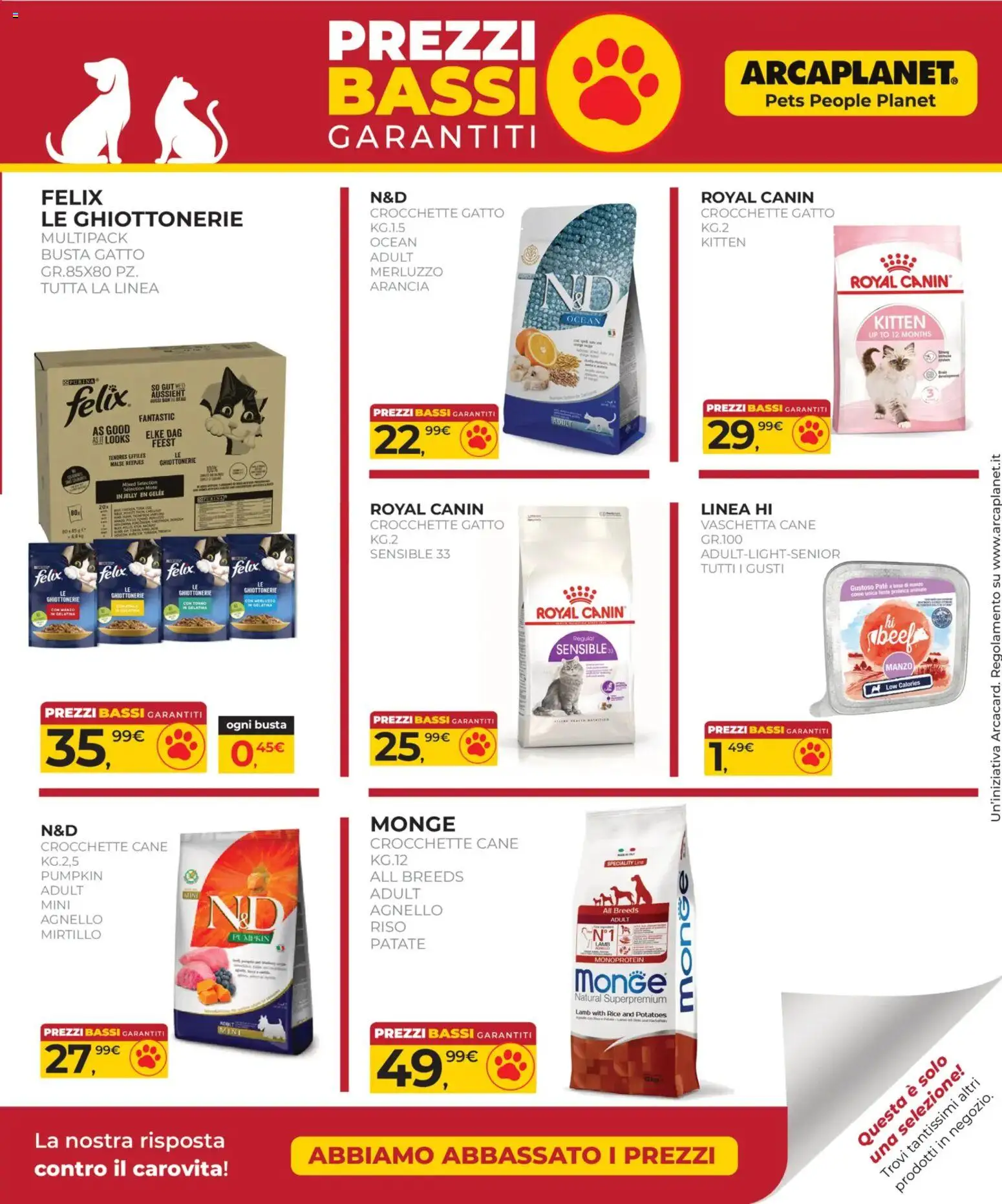 Volantino Arcaplanet del 23.04.2026 | Pagina: 39 | Prodotti: Riso, Manzo, Merluzzo, Arancia