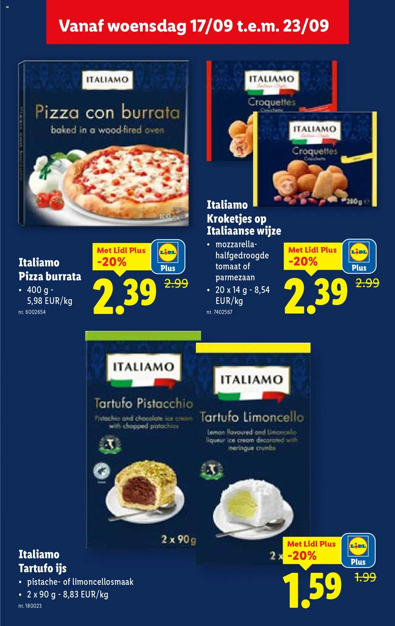  | Pagina: 35 | Producten: Pizza, Oven, Mozzarella, Tomaat