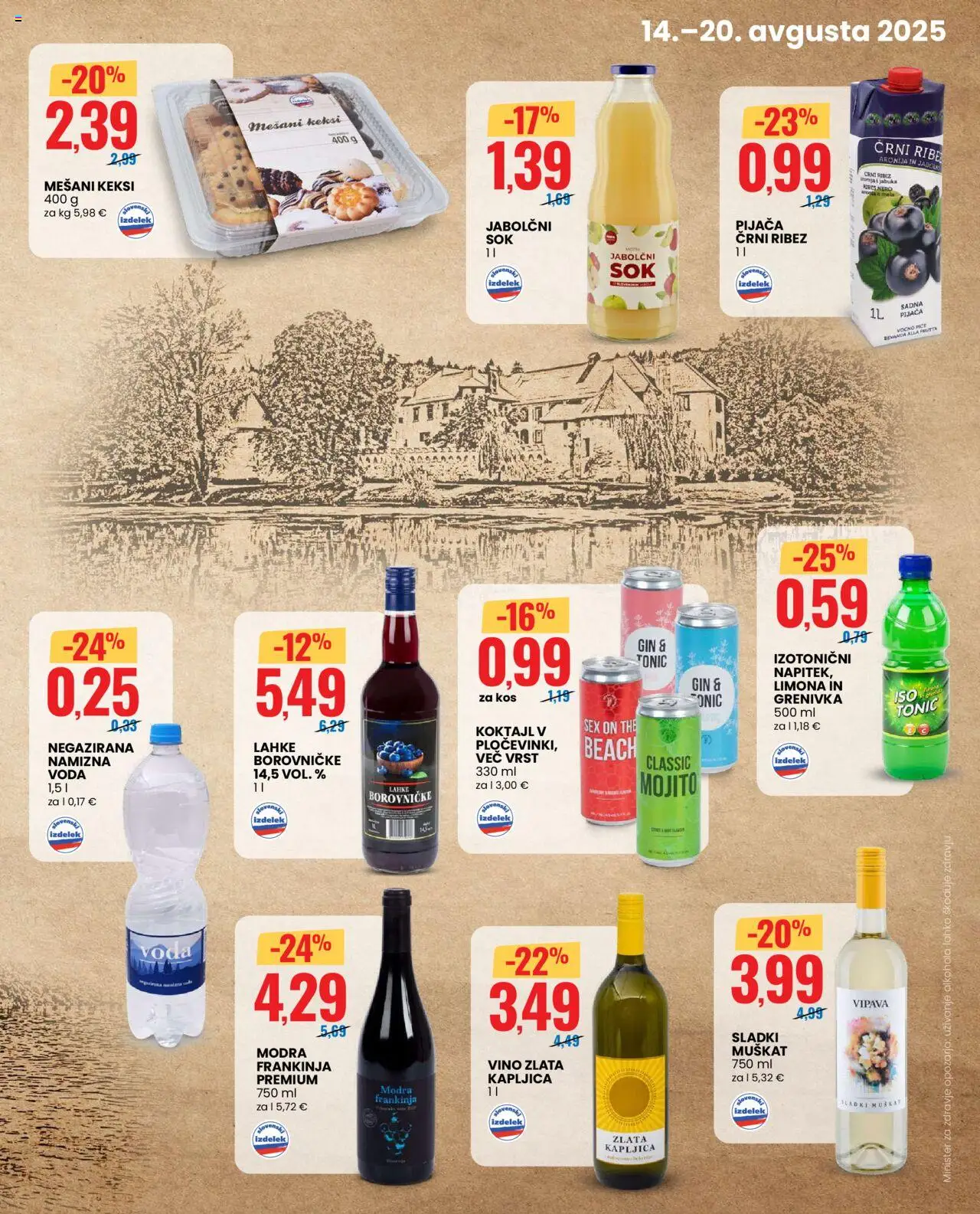 Eurospin katalog │ velja od 14.08.2025 | Stran: 5 | Izdelki: Ribez, Kos, Gin, Limona