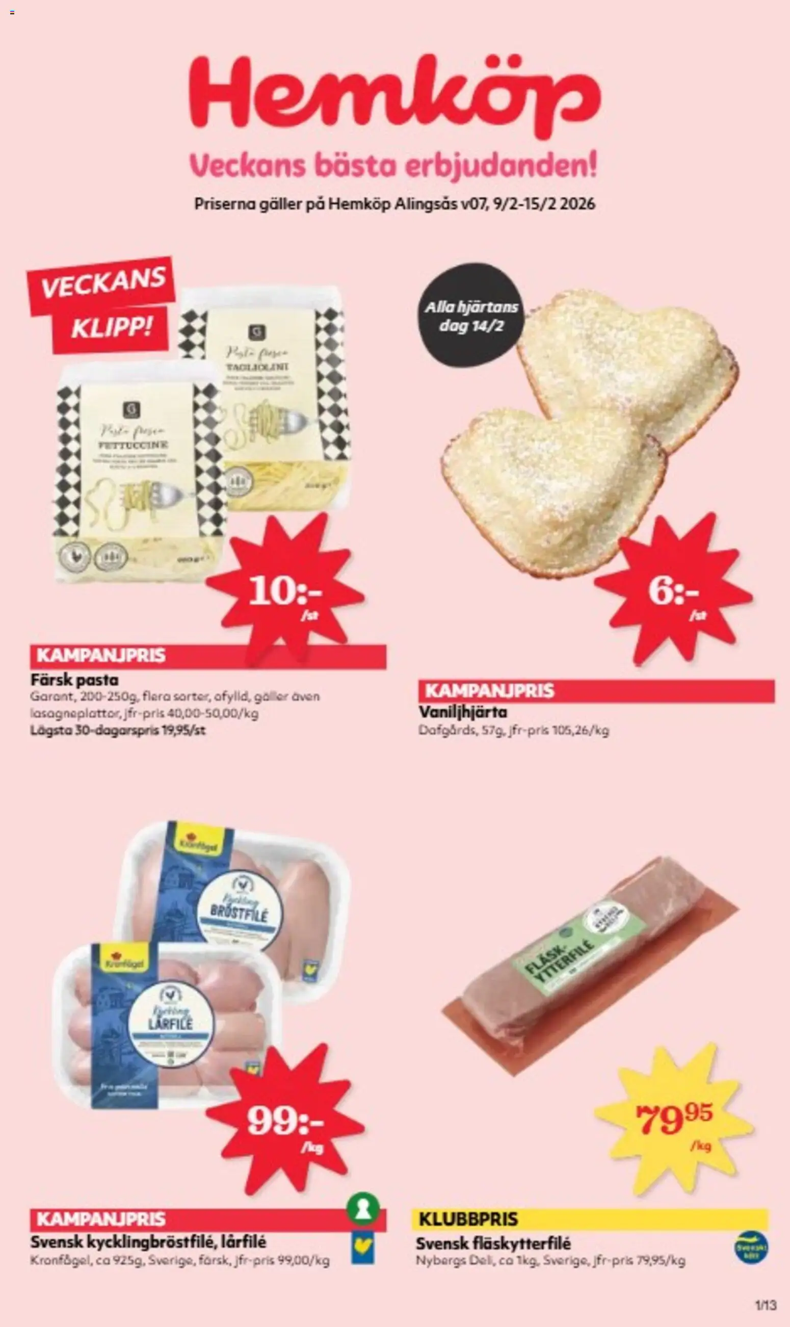 Hemköp reklamblad aktuell från 09.02.2026 | Sida: 1