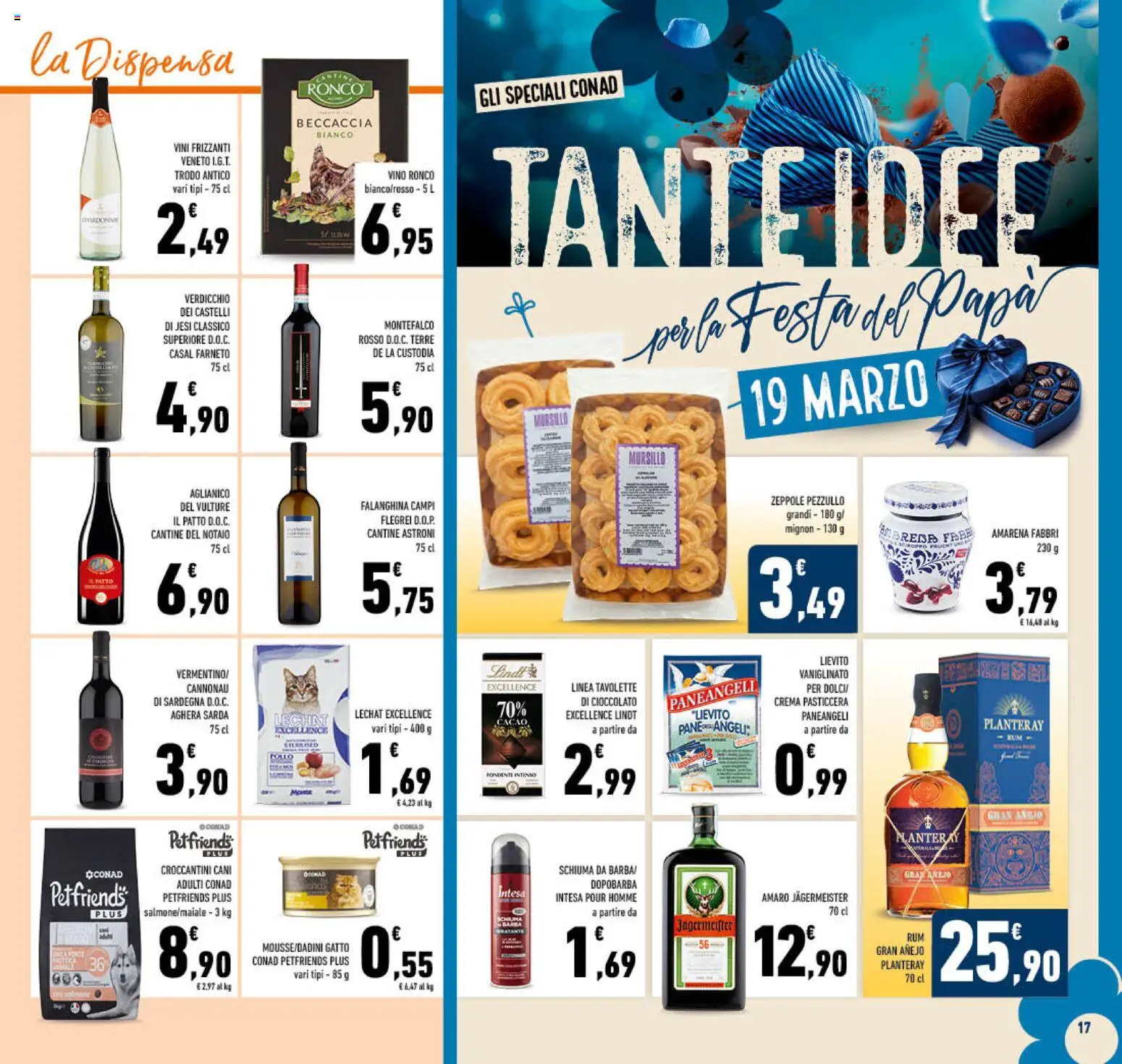 Volantino Conad del 11.03.2026 | Pagina: 17 | Prodotti: Vino, Rum, Amarena, Amaro